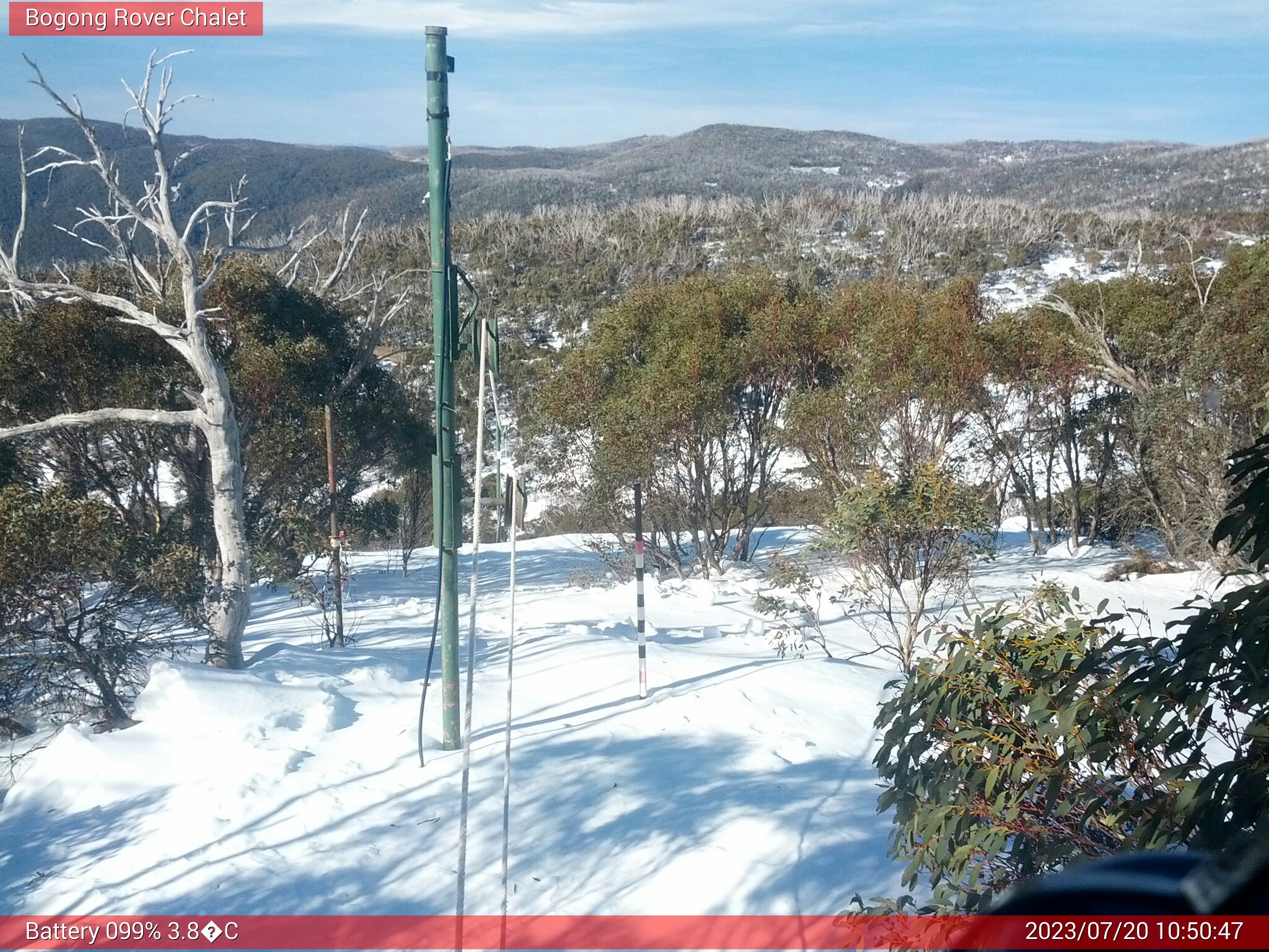 Bogong Web Cam 10:50am Thursday 20th of July 2023