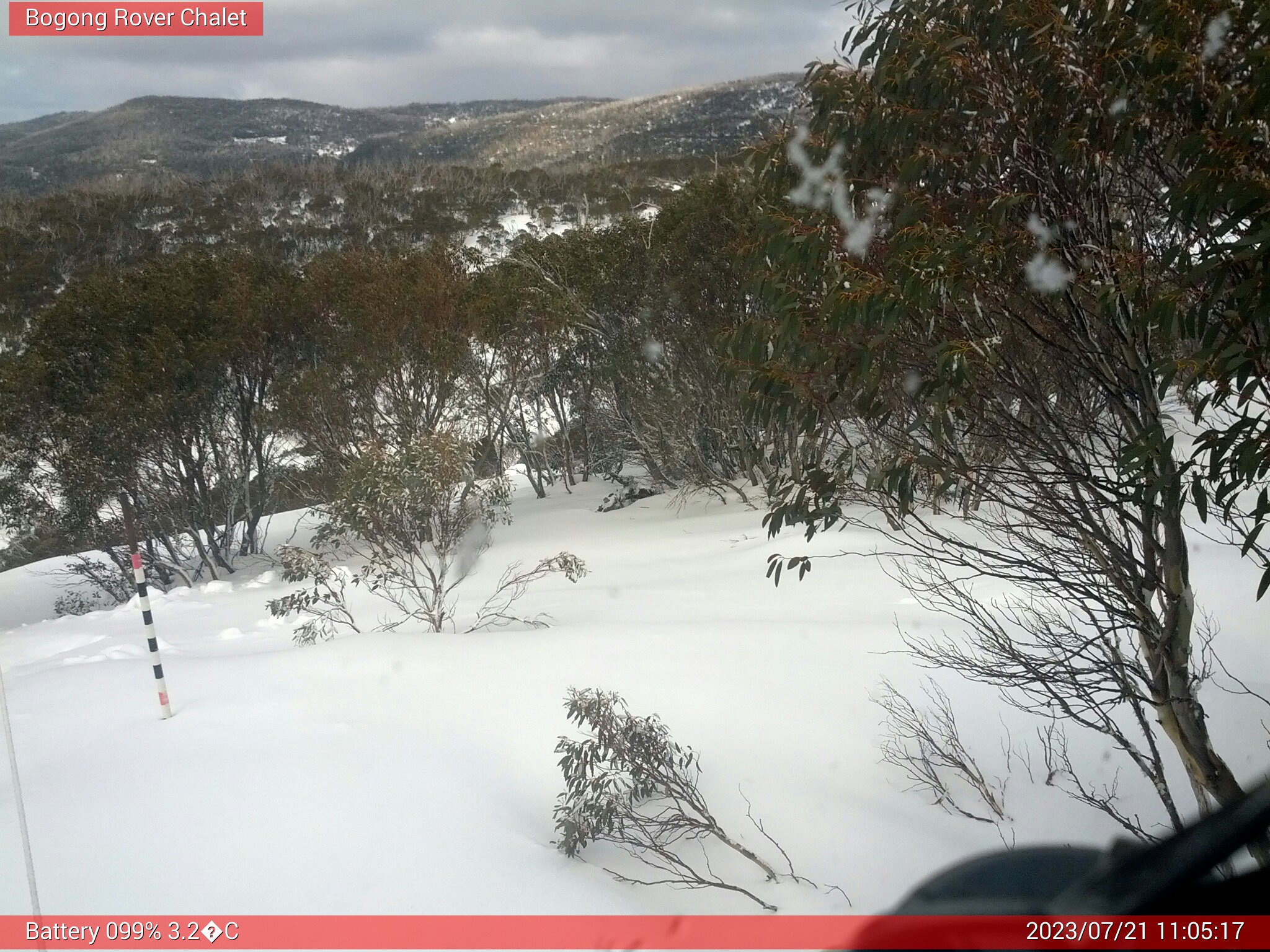 Bogong Web Cam 11:05am Friday 21st of July 2023