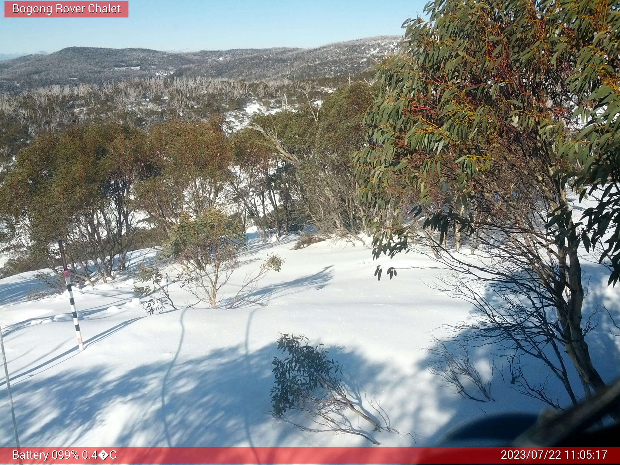 Bogong Web Cam 11:05am Saturday 22nd of July 2023