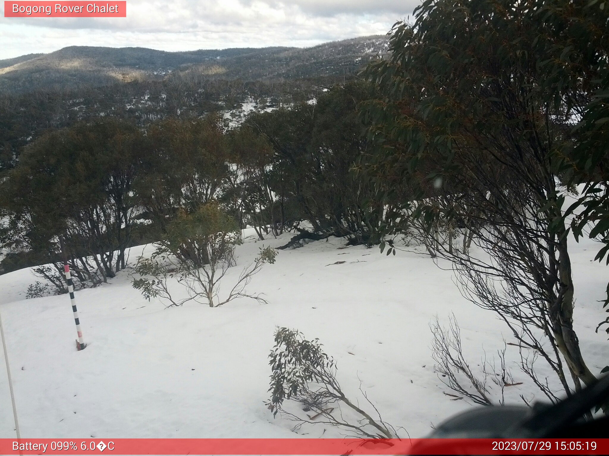 Bogong Web Cam 3:05pm Saturday 29th of July 2023