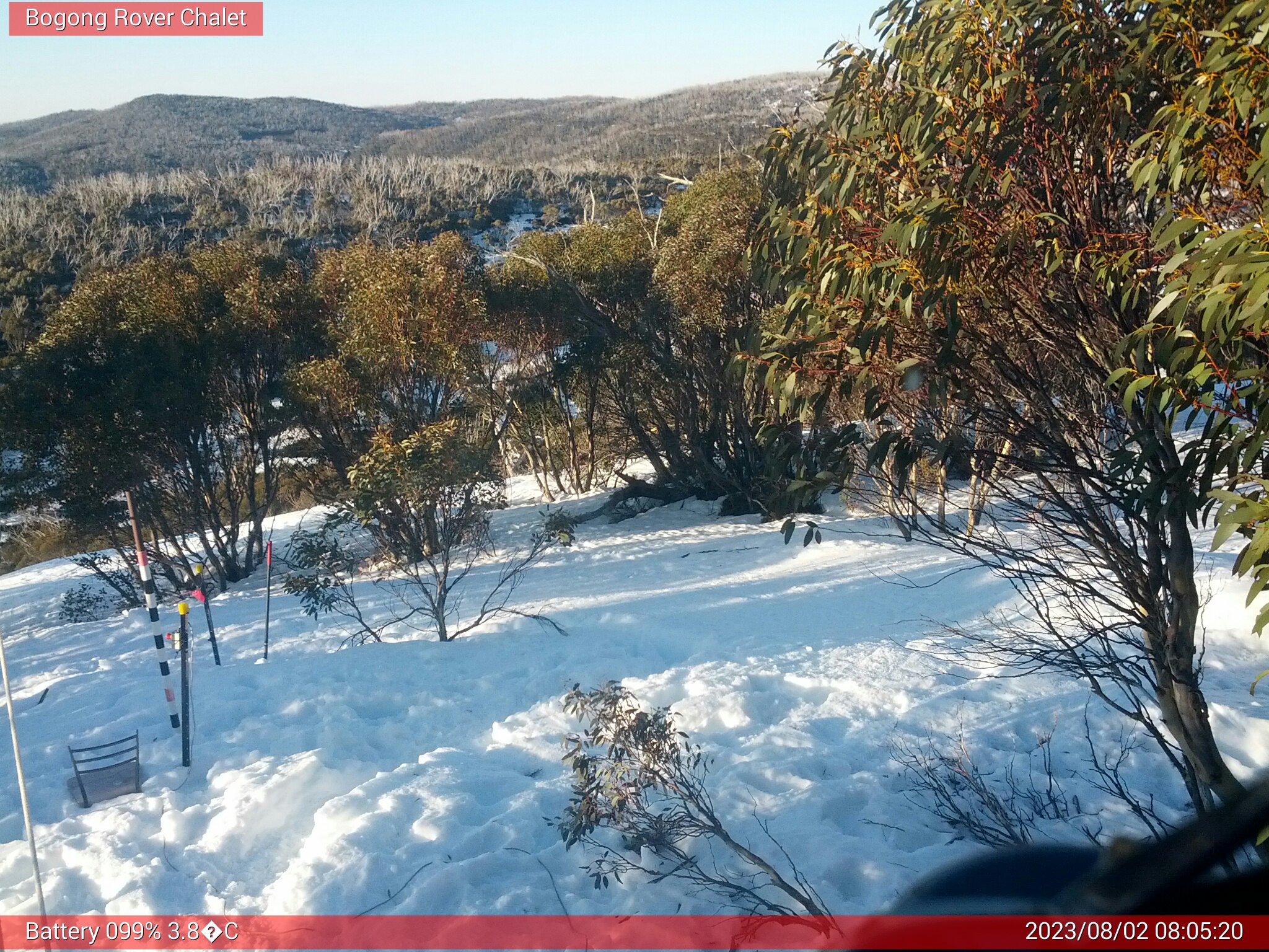 Bogong Web Cam 8:05am Wednesday 2nd of August 2023