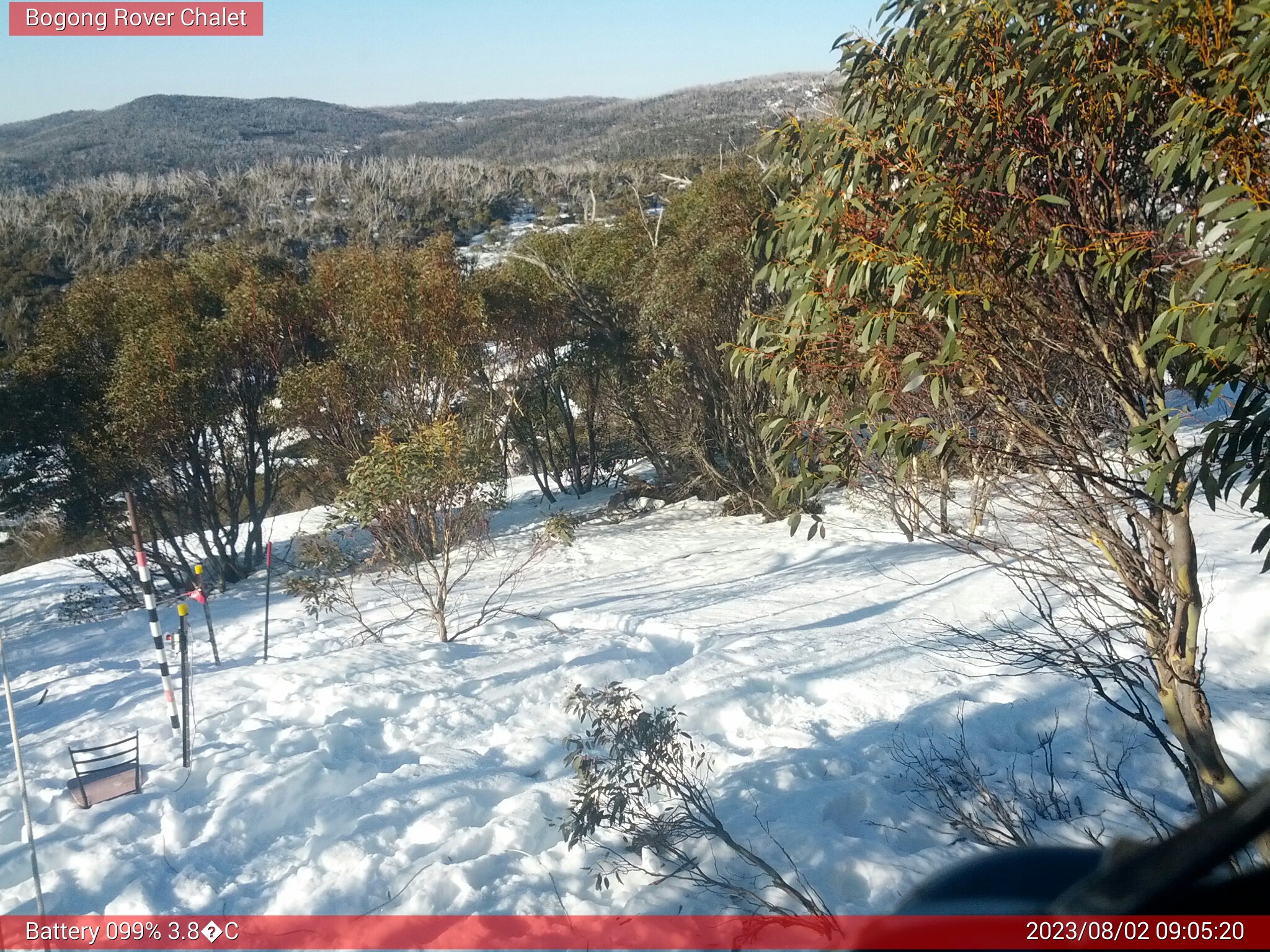 Bogong Web Cam 9:05am Wednesday 2nd of August 2023