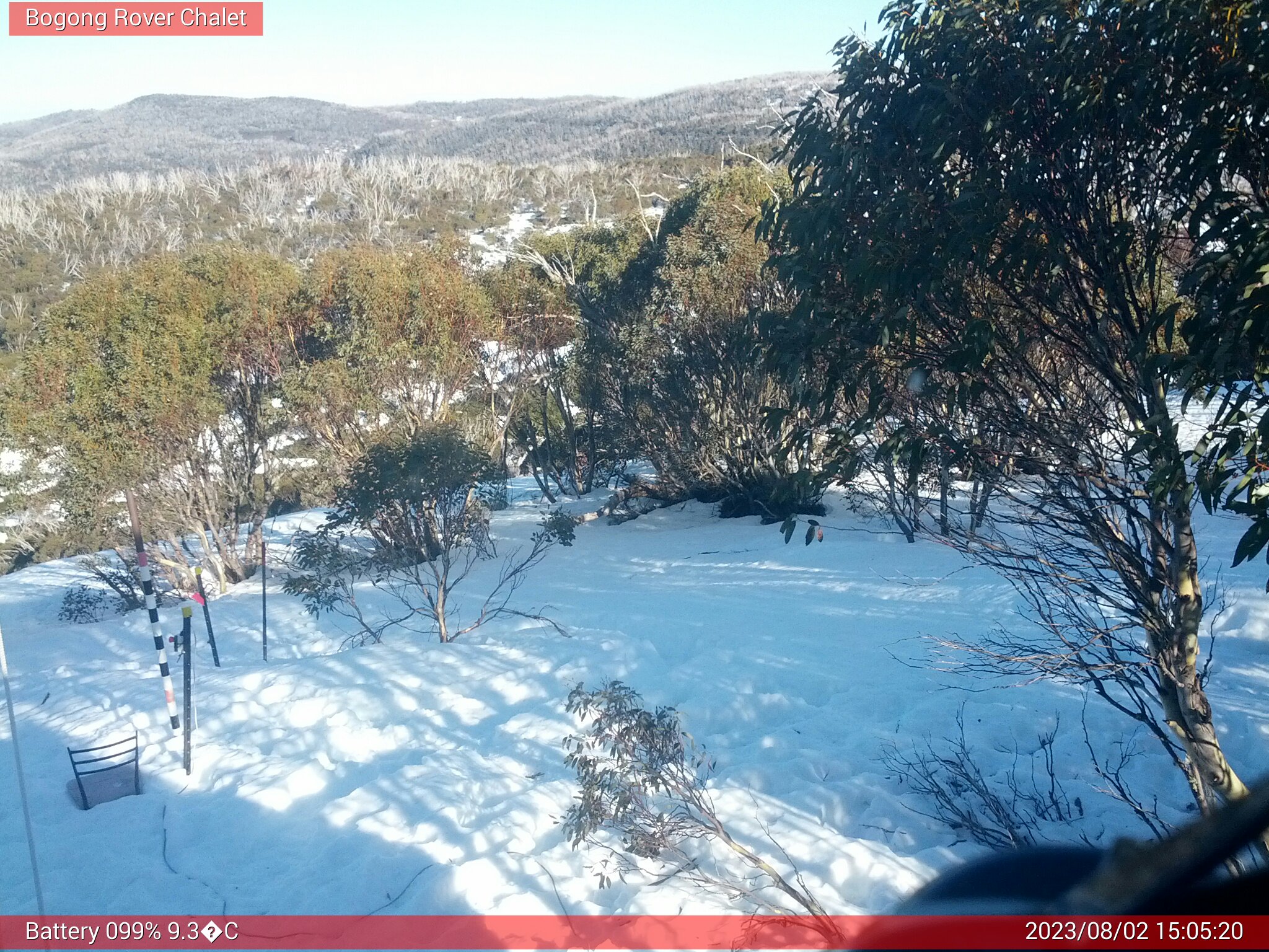 Bogong Web Cam 3:05pm Wednesday 2nd of August 2023