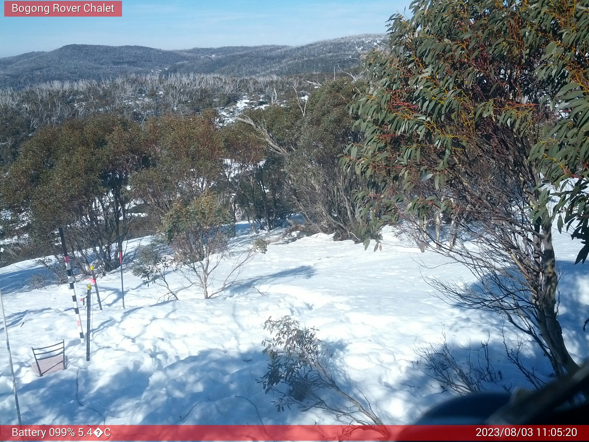 Bogong Web Cam 11:05am Thursday 3rd of August 2023