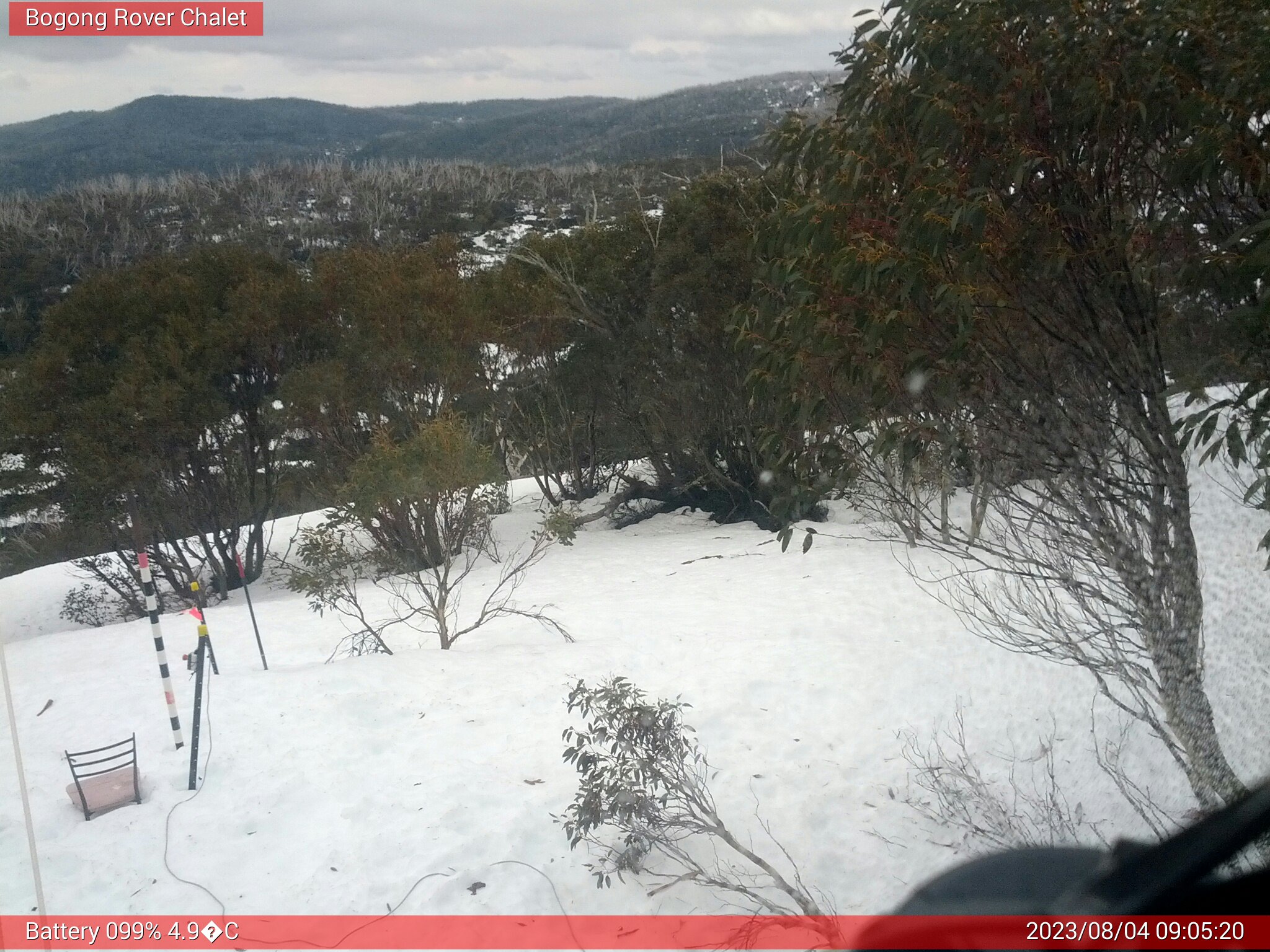 Bogong Web Cam 9:05am Friday 4th of August 2023