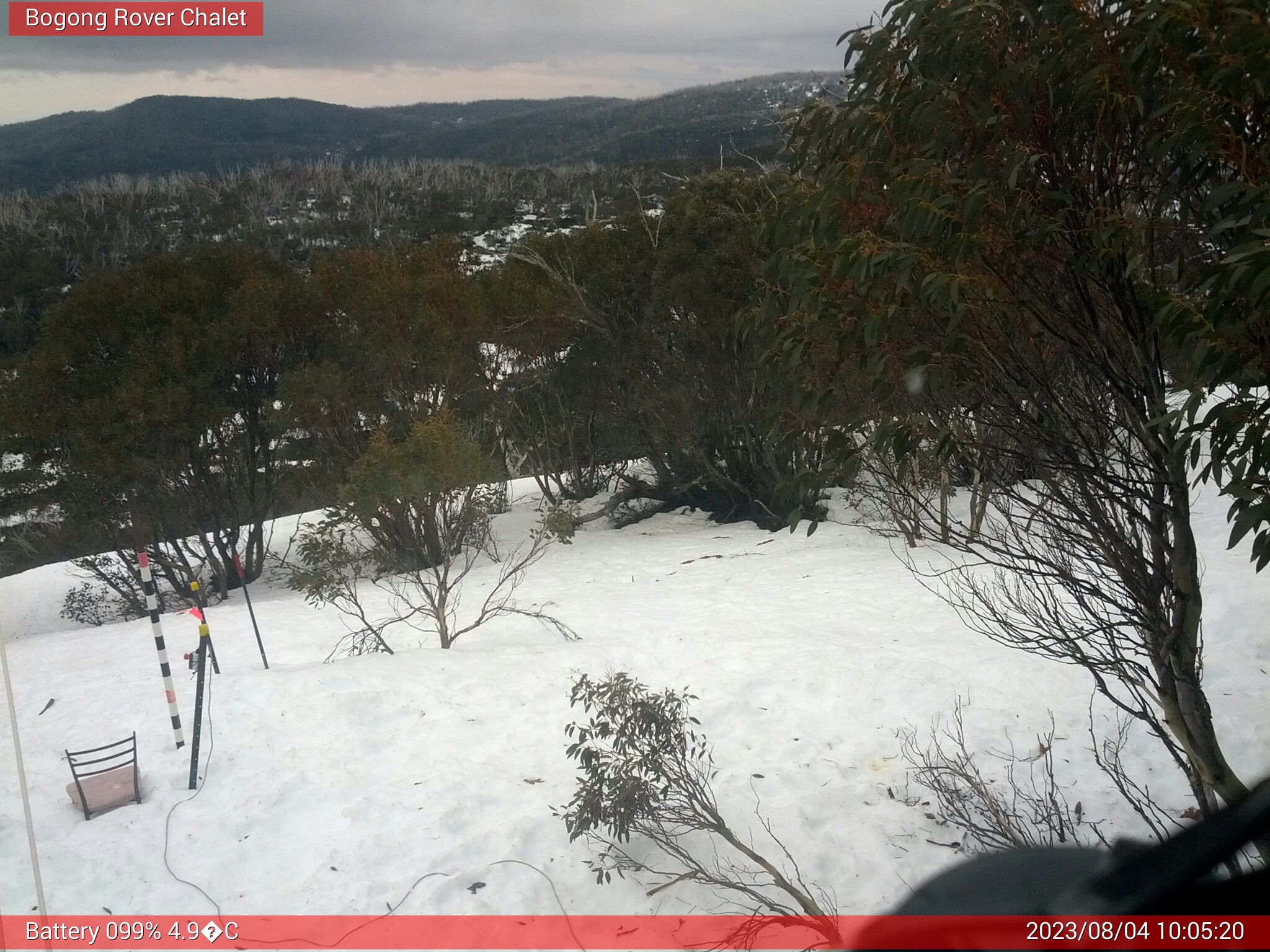 Bogong Web Cam 10:05am Friday 4th of August 2023