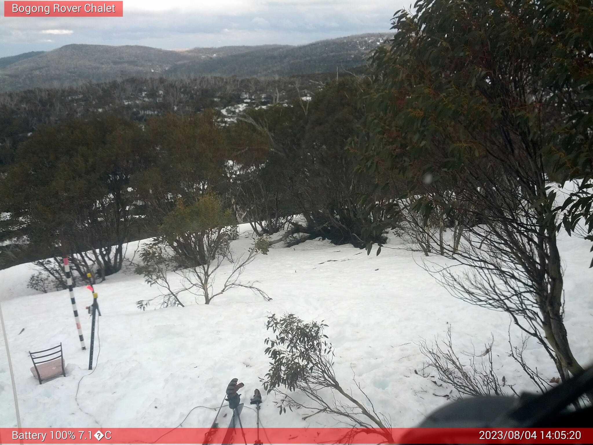 Bogong Web Cam 2:05pm Friday 4th of August 2023