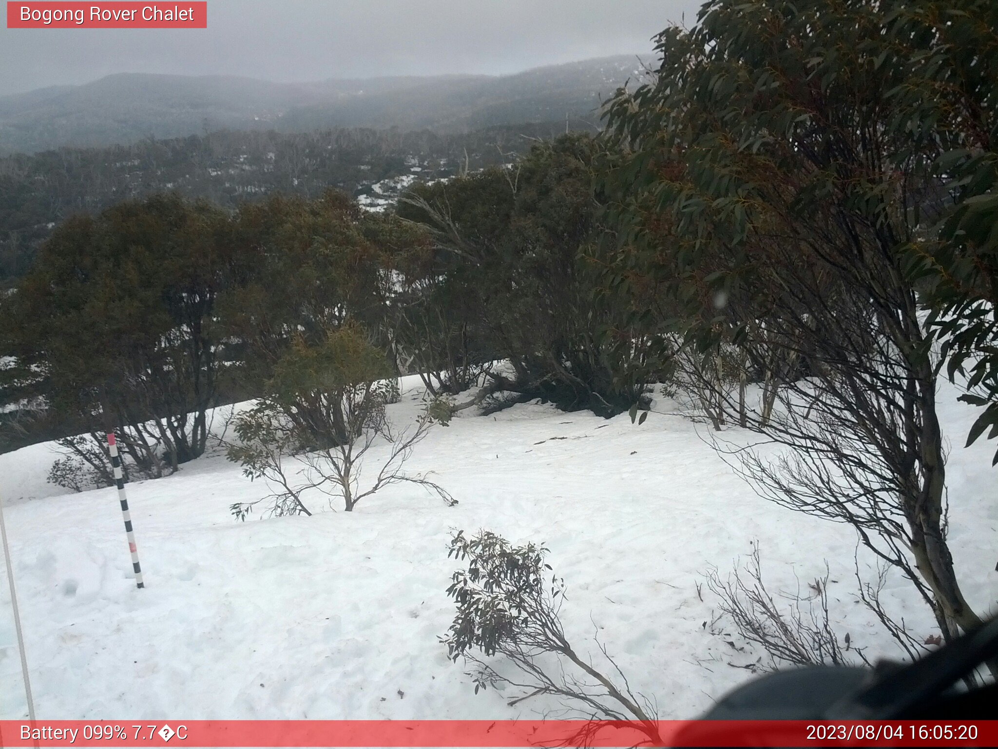 Bogong Web Cam 4:05pm Friday 4th of August 2023