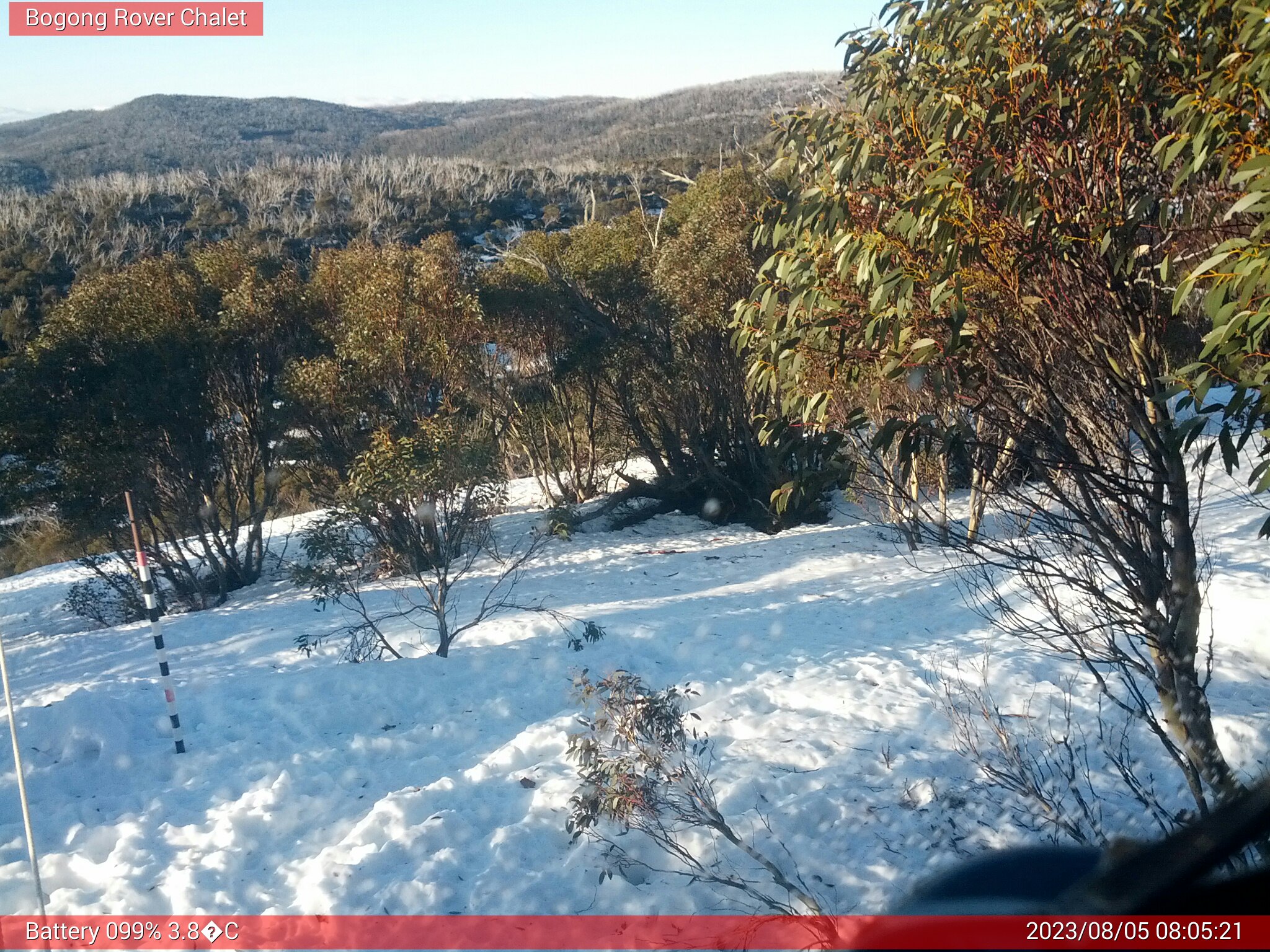 Bogong Web Cam 8:05am Saturday 5th of August 2023