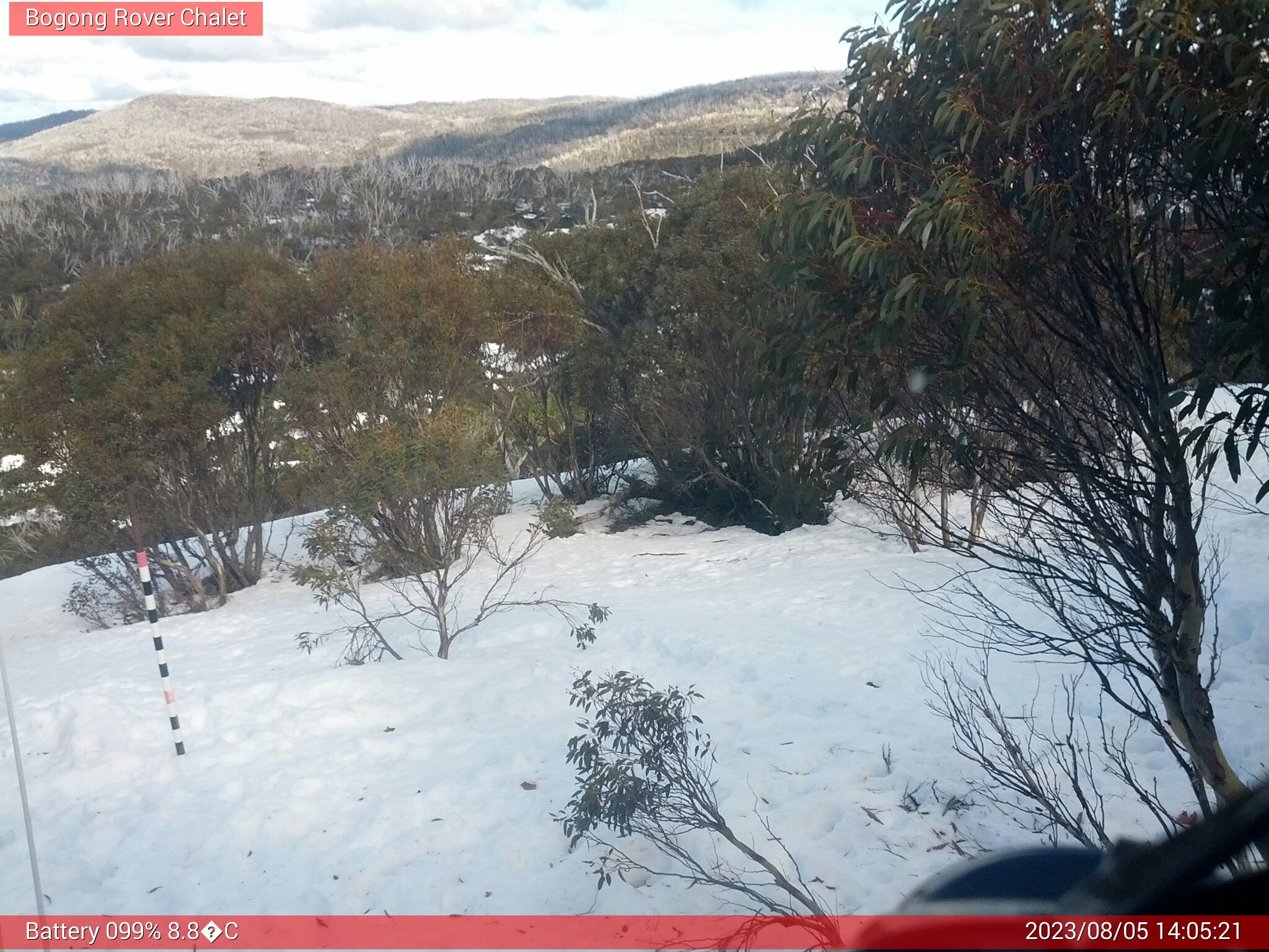 Bogong Web Cam 2:05pm Saturday 5th of August 2023