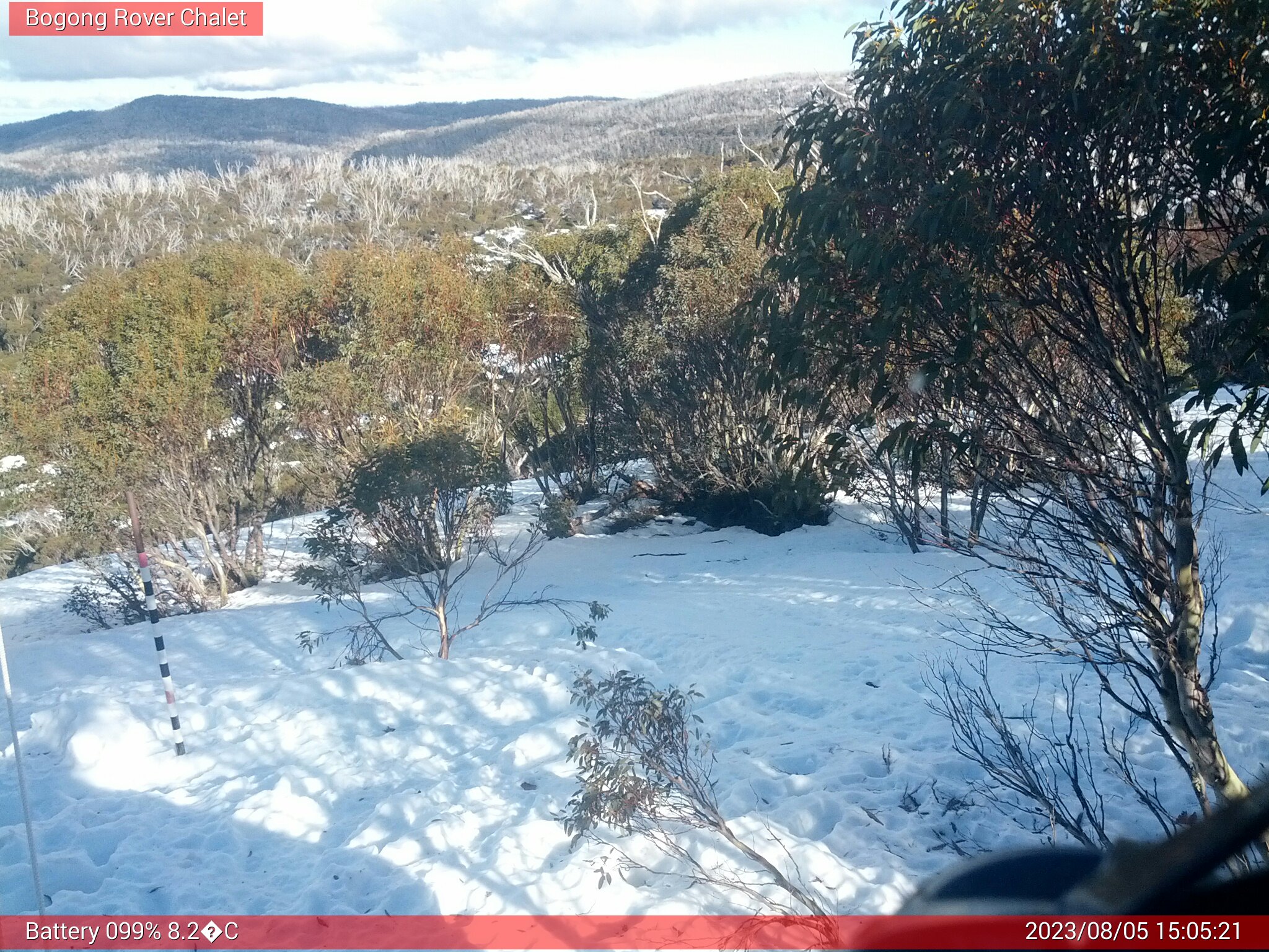 Bogong Web Cam 3:05pm Saturday 5th of August 2023