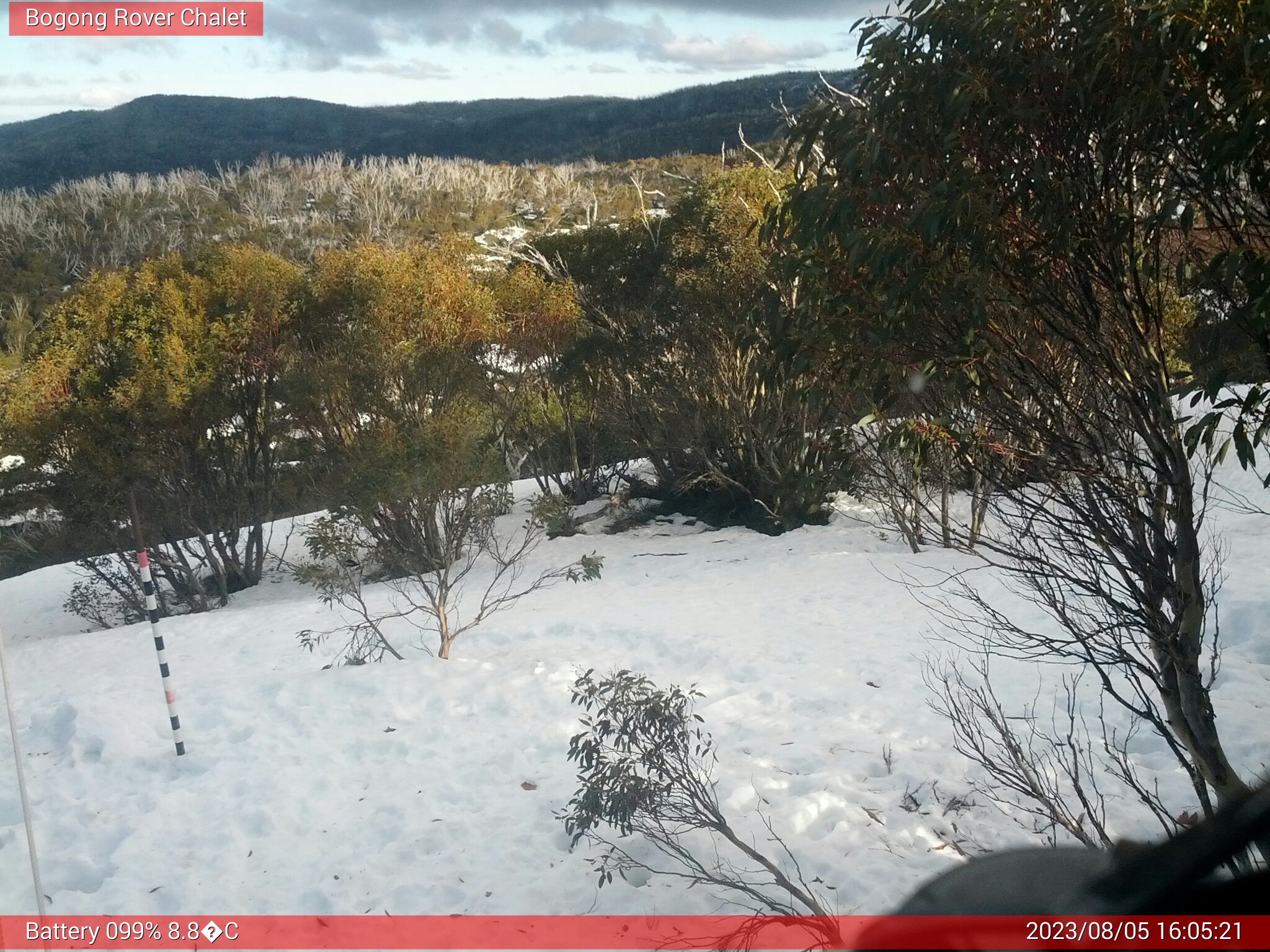 Bogong Web Cam 4:05pm Saturday 5th of August 2023