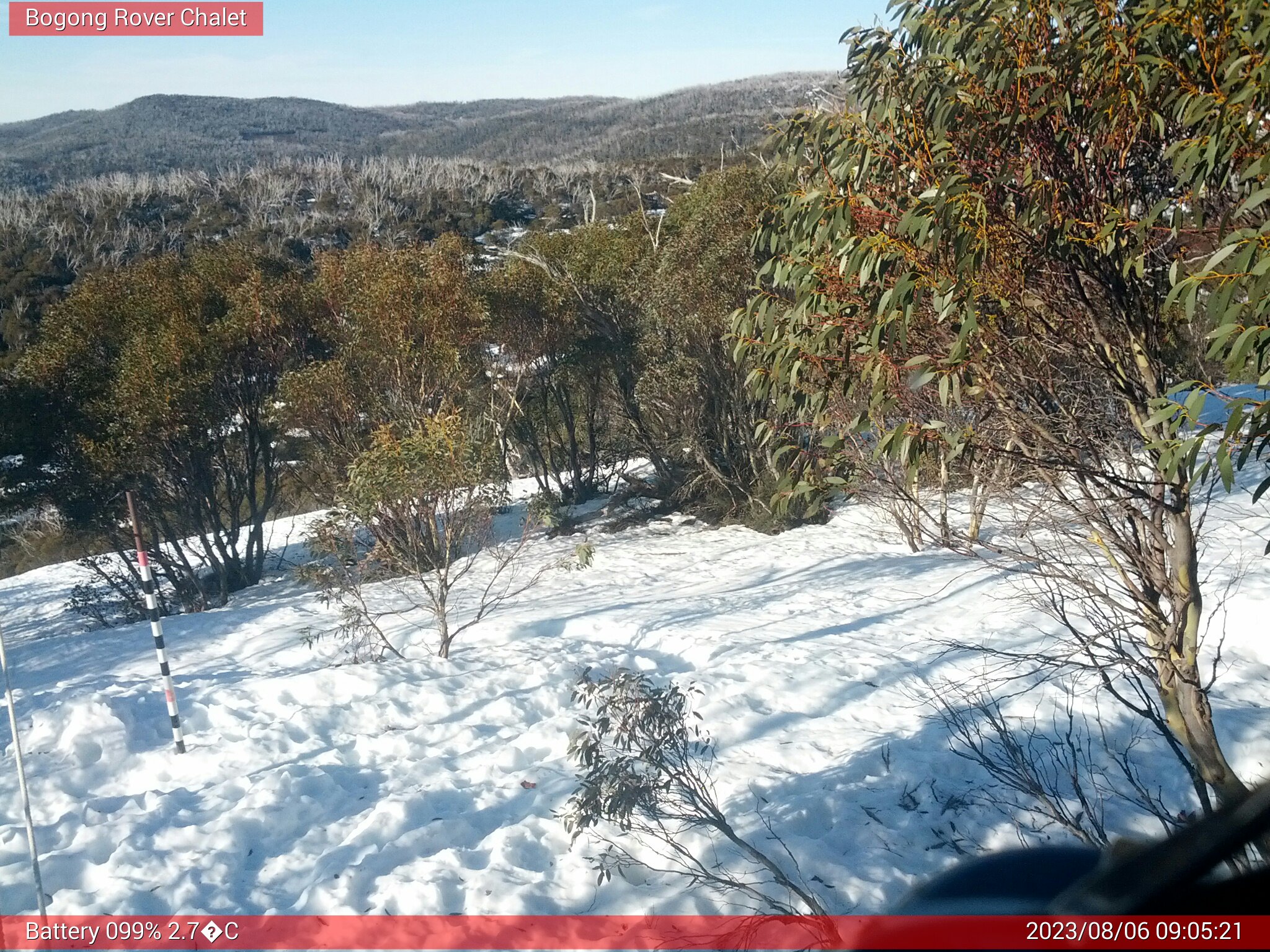 Bogong Web Cam 9:05am Sunday 6th of August 2023