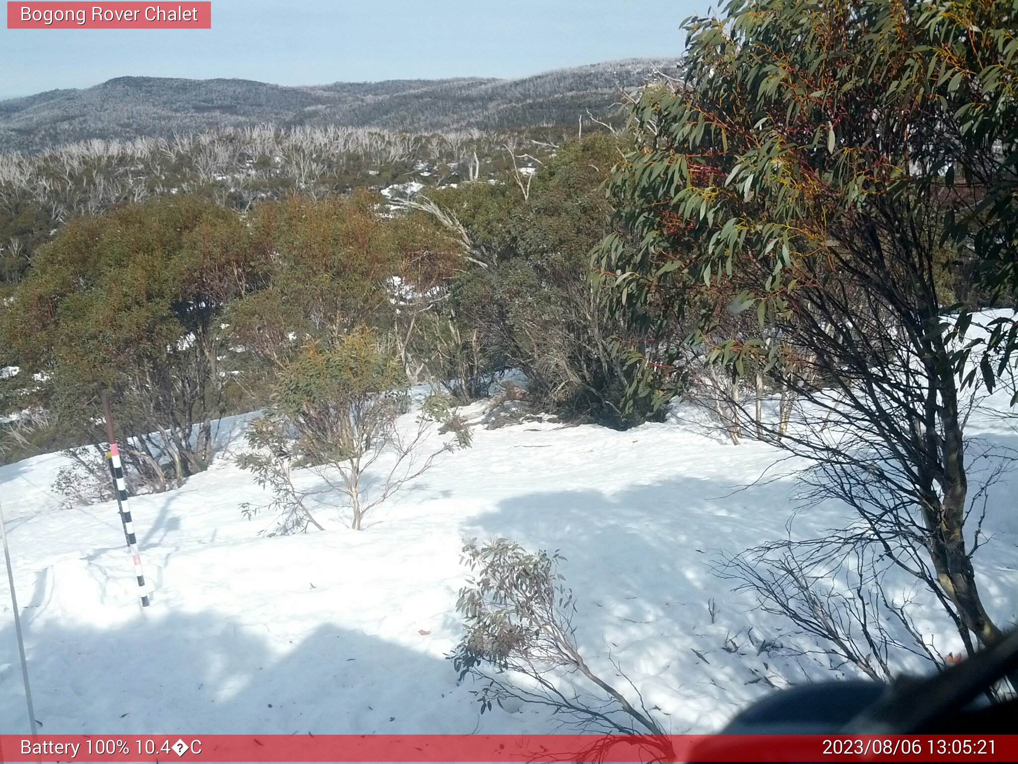 Bogong Web Cam 1:05pm Sunday 6th of August 2023