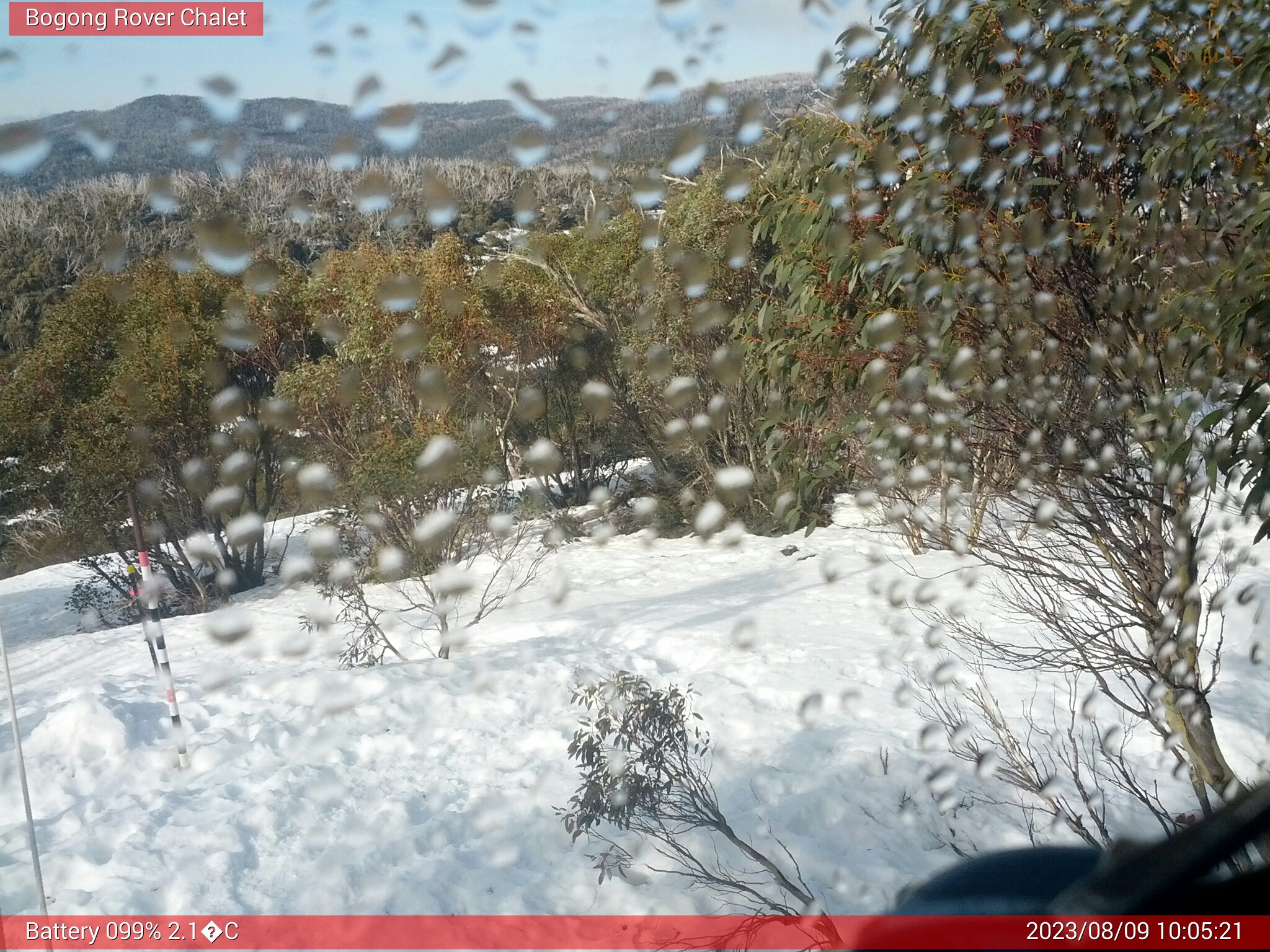 Bogong Web Cam 10:05am Wednesday 9th of August 2023