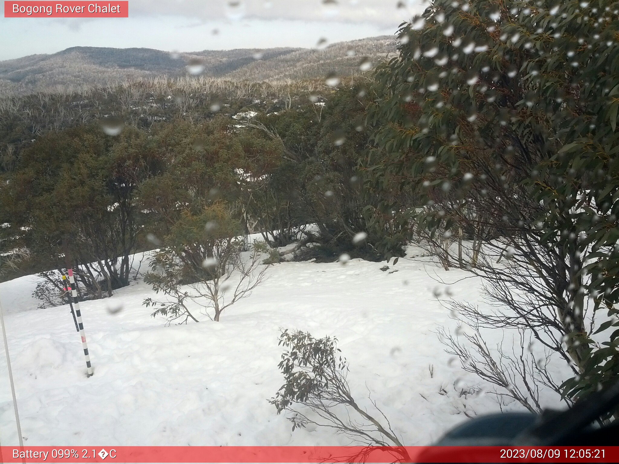 Bogong Web Cam 12:05pm Wednesday 9th of August 2023