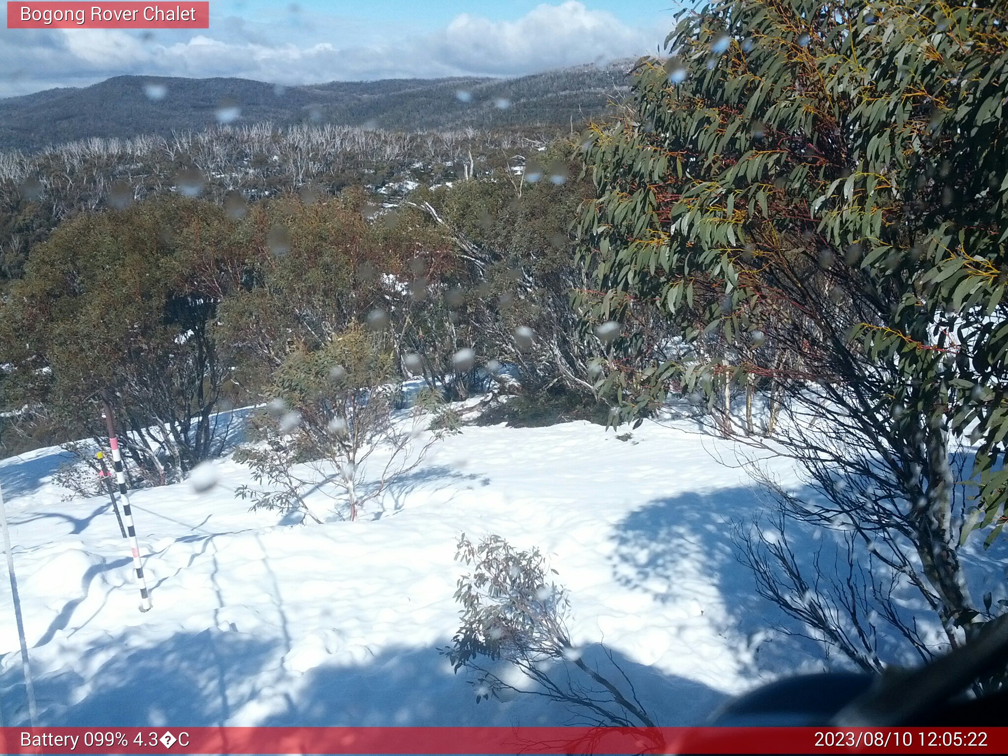 Bogong Web Cam 12:05pm Thursday 10th of August 2023