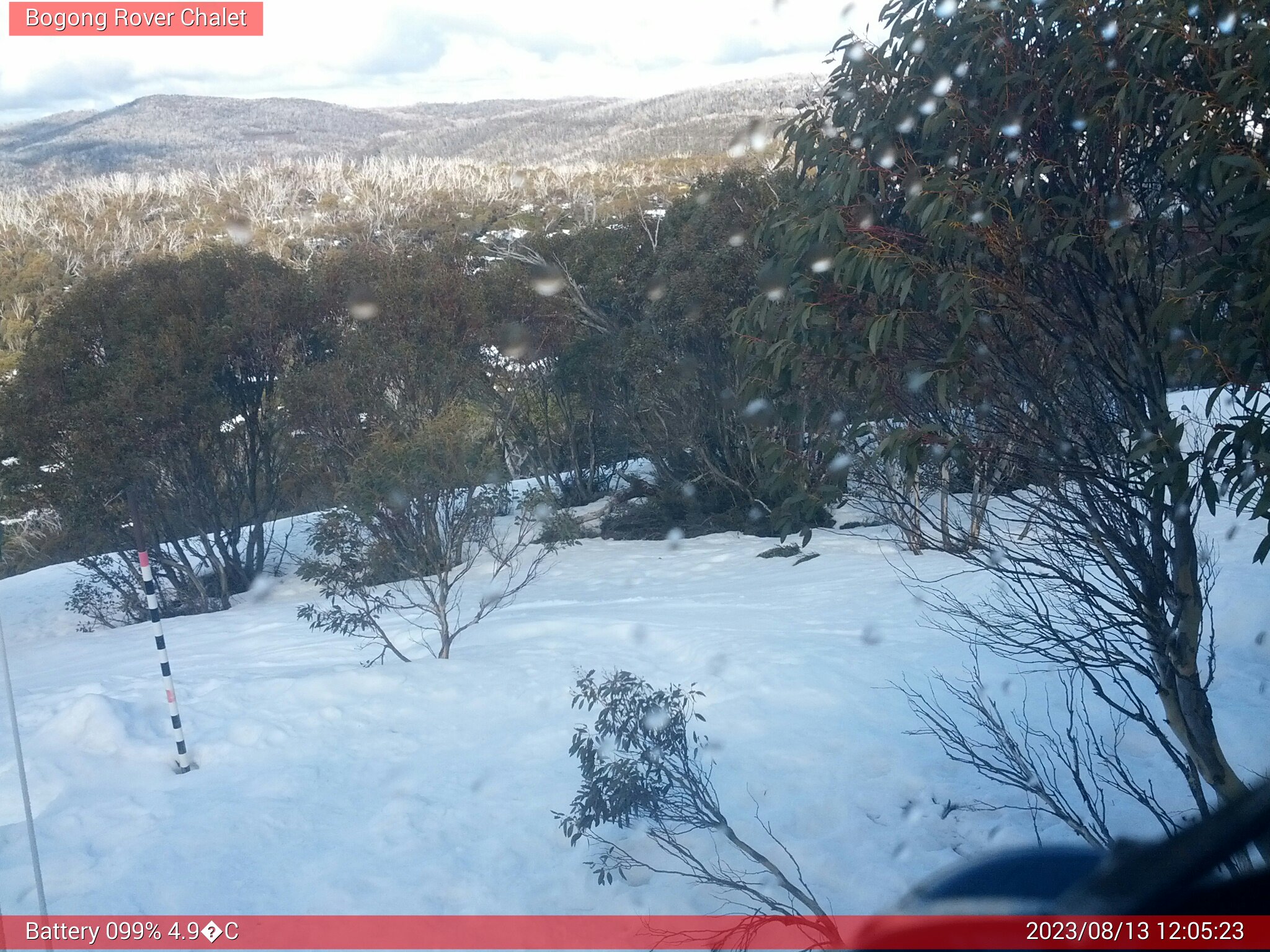 Bogong Web Cam 12:05pm Sunday 13th of August 2023