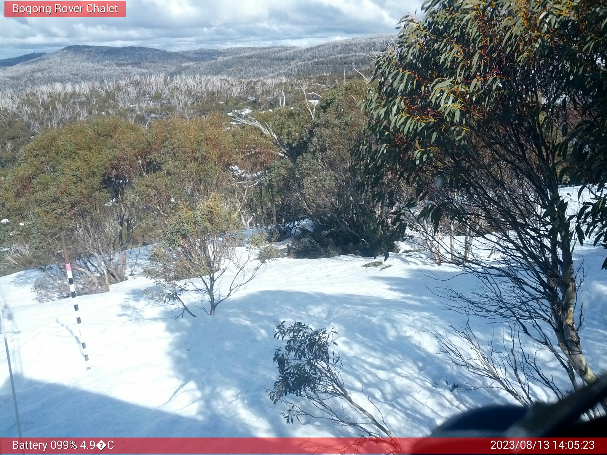 Bogong Web Cam 2:05pm Sunday 13th of August 2023