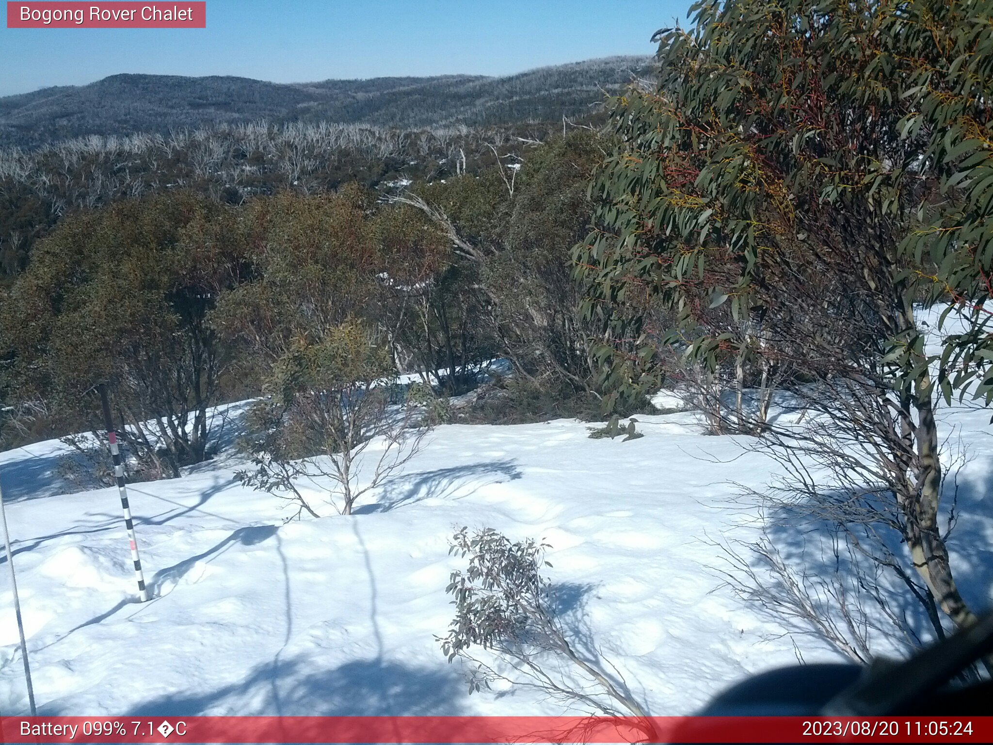 Bogong Web Cam 11:05am Sunday 20th of August 2023