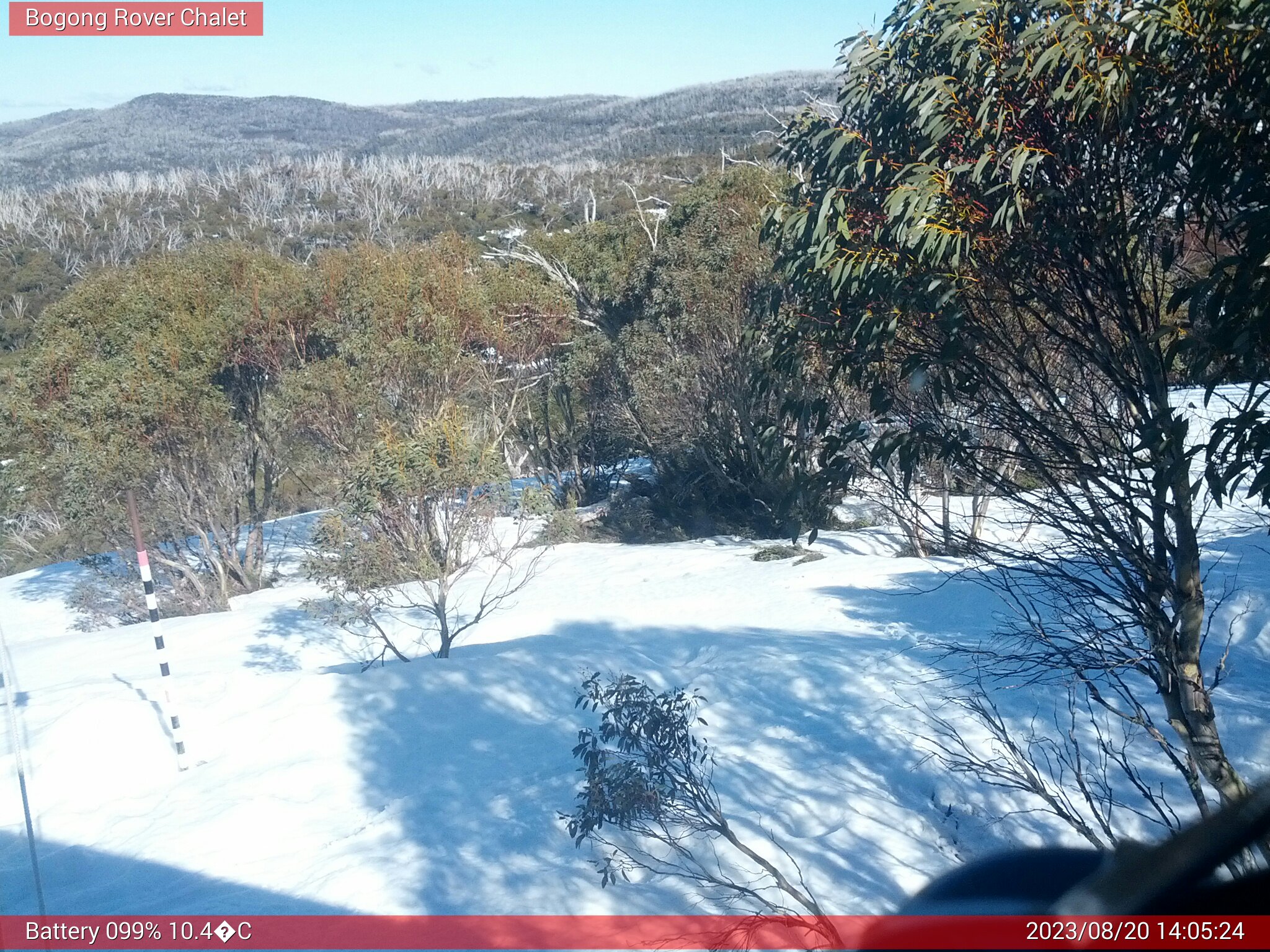 Bogong Web Cam 2:05pm Sunday 20th of August 2023