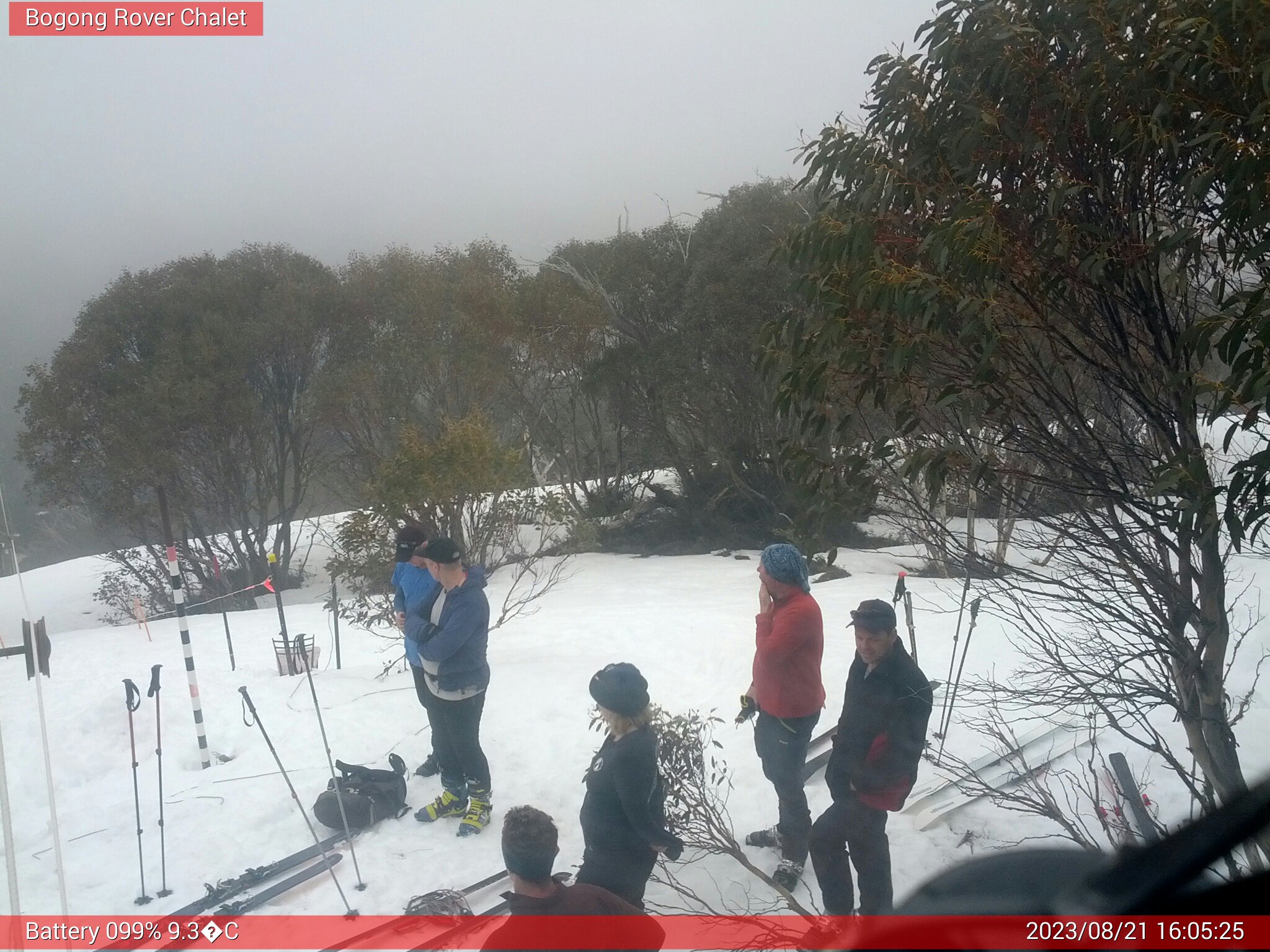 Bogong Web Cam 4:05pm Monday 21st of August 2023