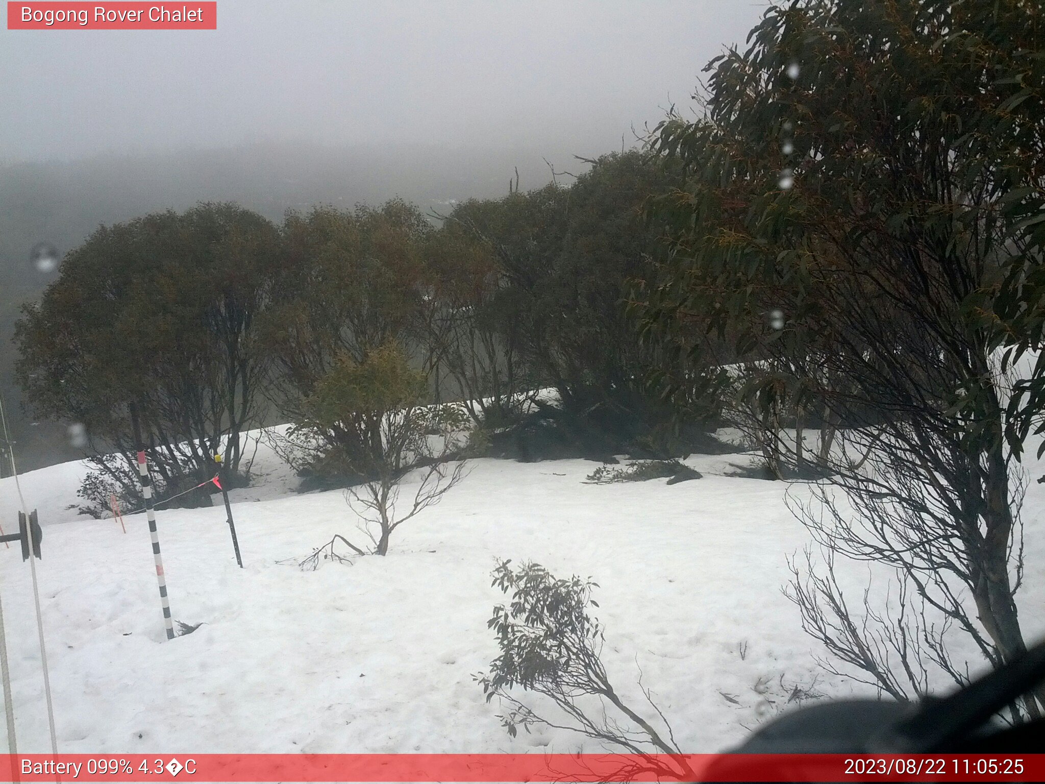 Bogong Web Cam 11:05am Tuesday 22nd of August 2023