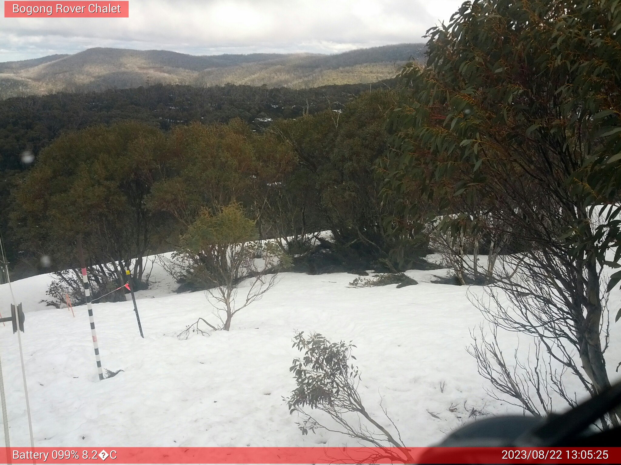 Bogong Web Cam 1:05pm Tuesday 22nd of August 2023