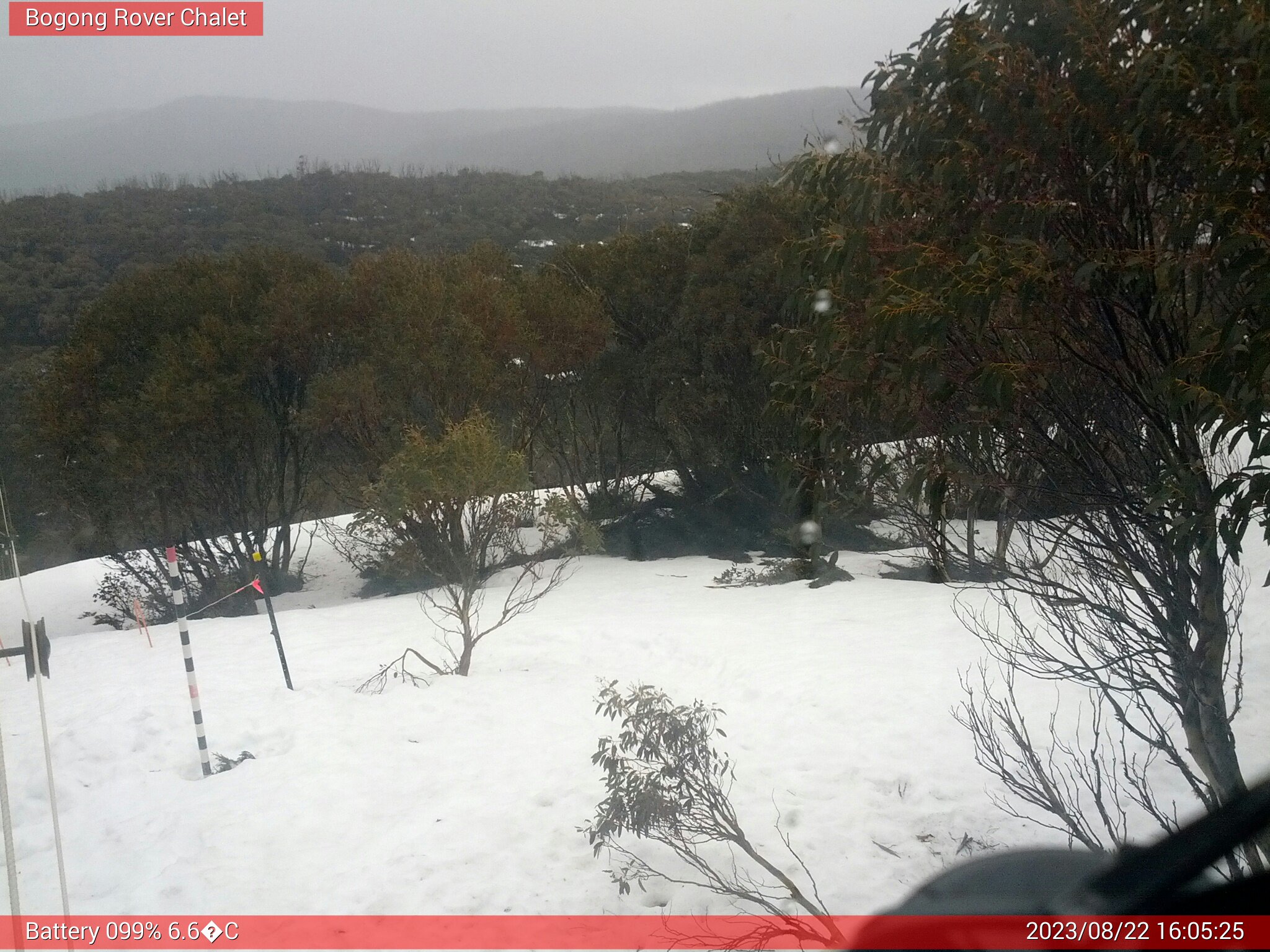 Bogong Web Cam 4:05pm Tuesday 22nd of August 2023