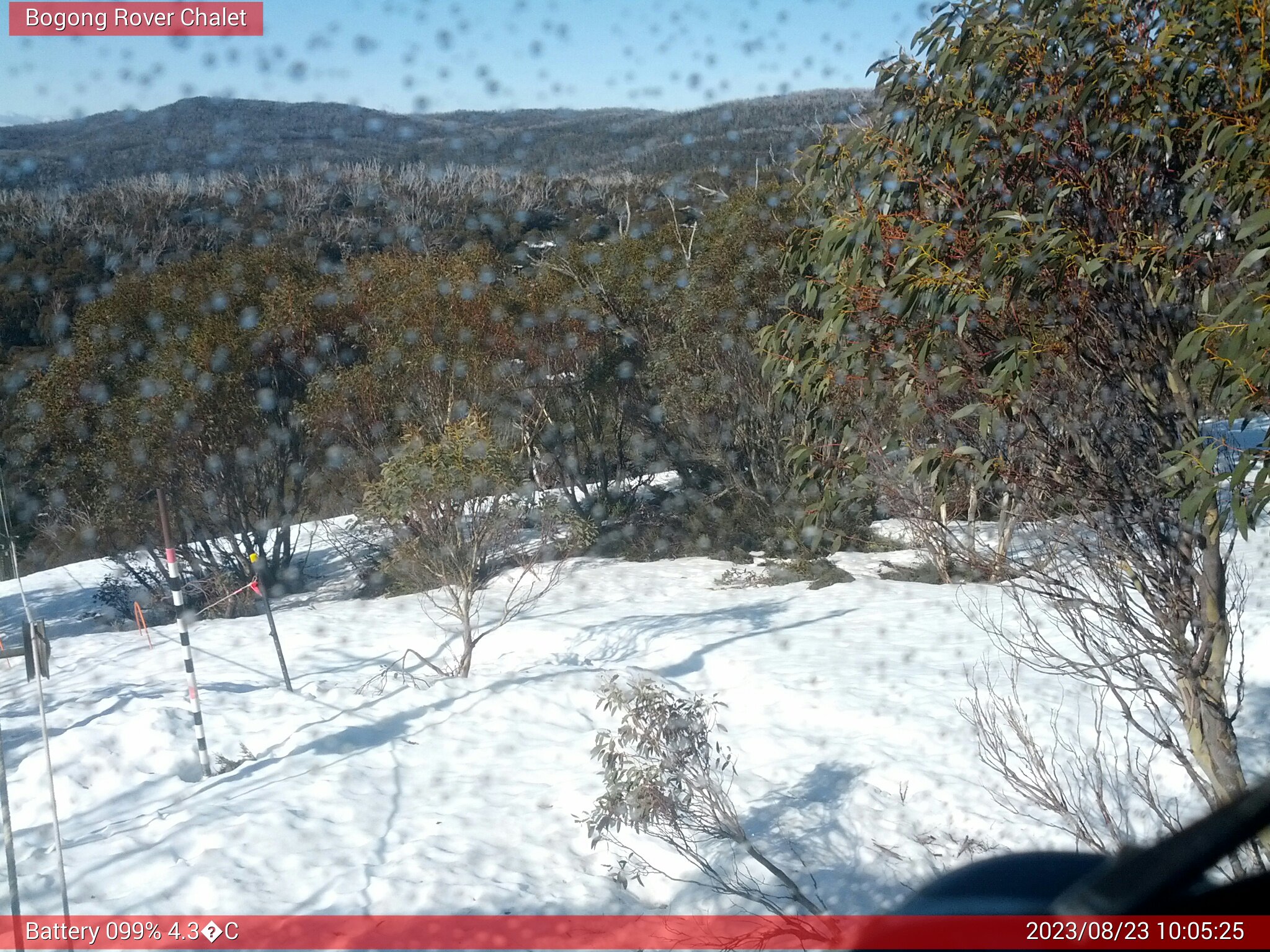 Bogong Web Cam 10:05am Wednesday 23rd of August 2023