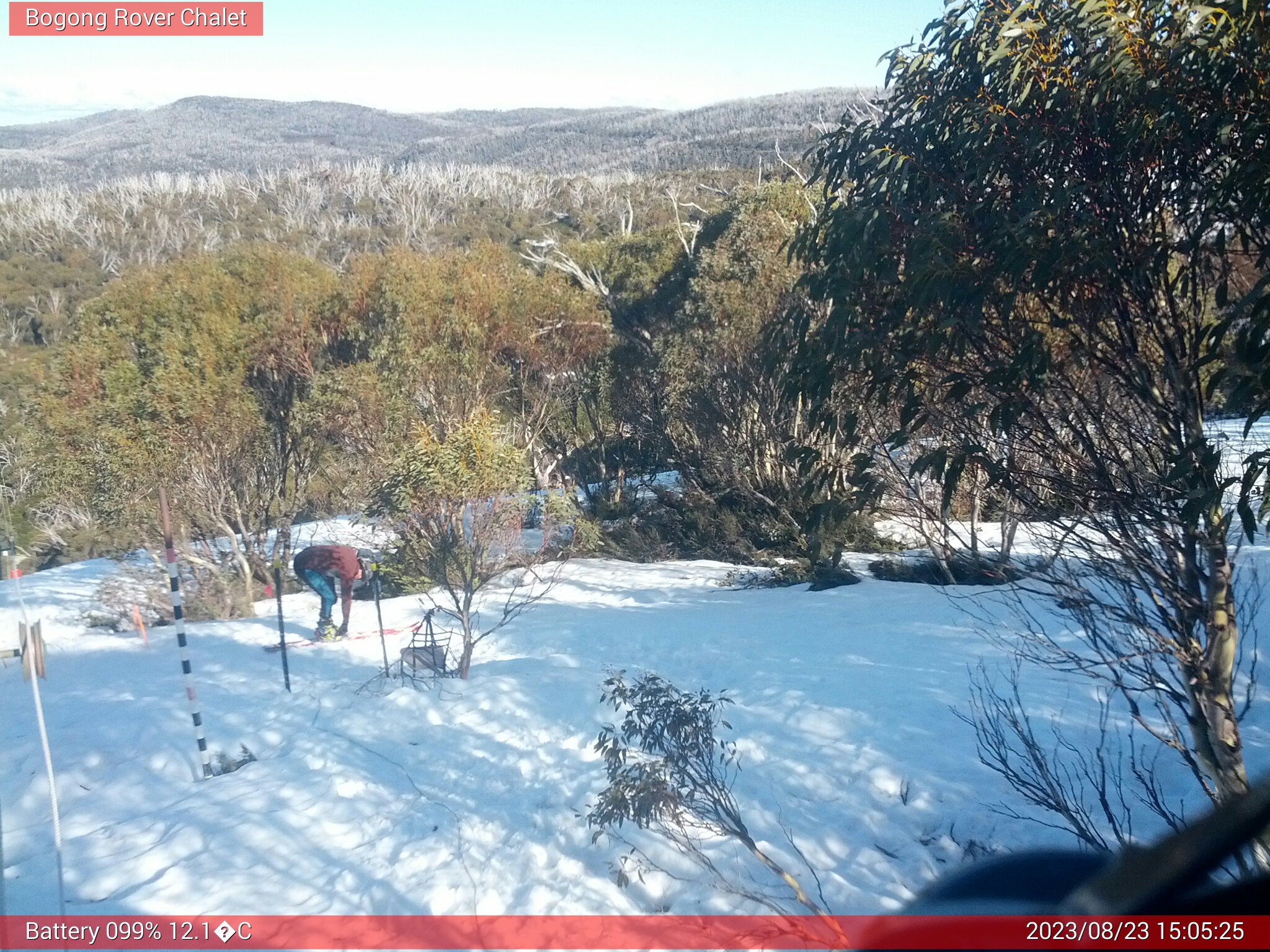 Bogong Web Cam 3:05pm Wednesday 23rd of August 2023