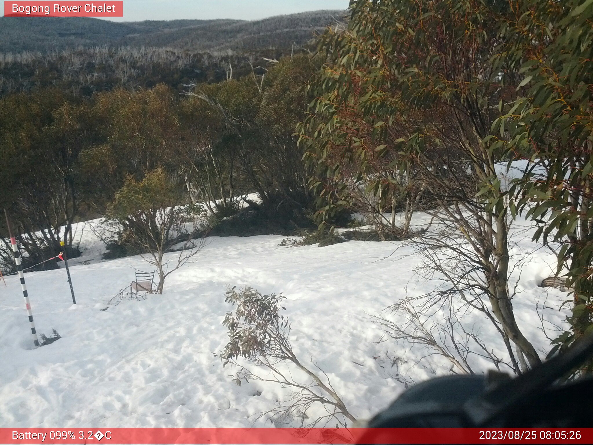 Bogong Web Cam 8:05am Friday 25th of August 2023