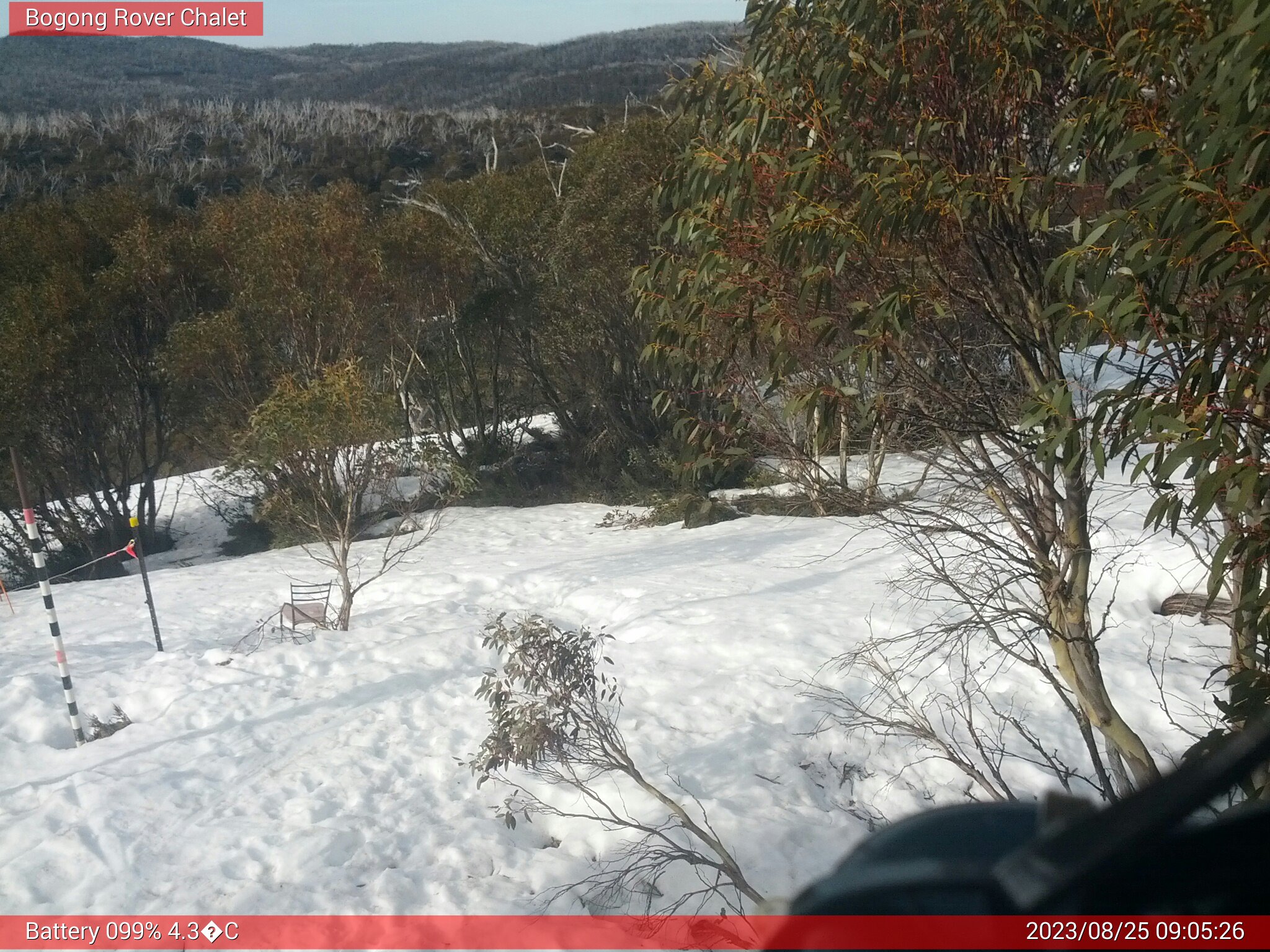 Bogong Web Cam 9:05am Friday 25th of August 2023