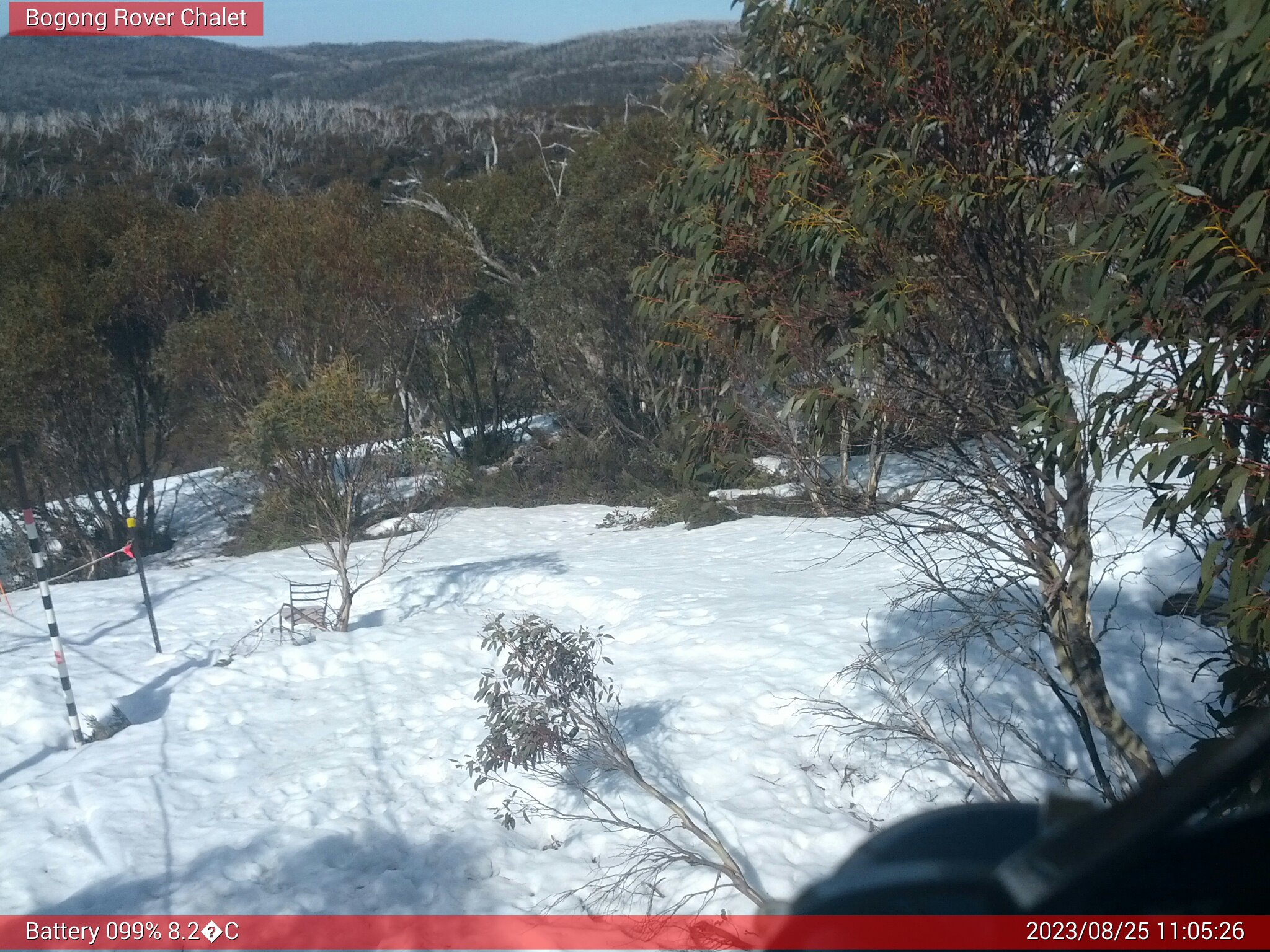 Bogong Web Cam 11:05am Friday 25th of August 2023