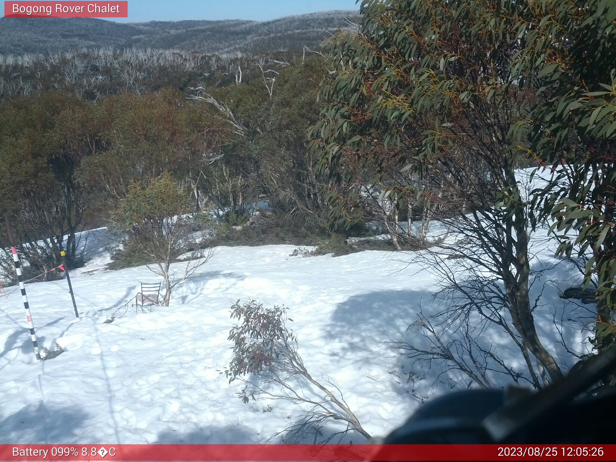 Bogong Web Cam 12:05pm Friday 25th of August 2023