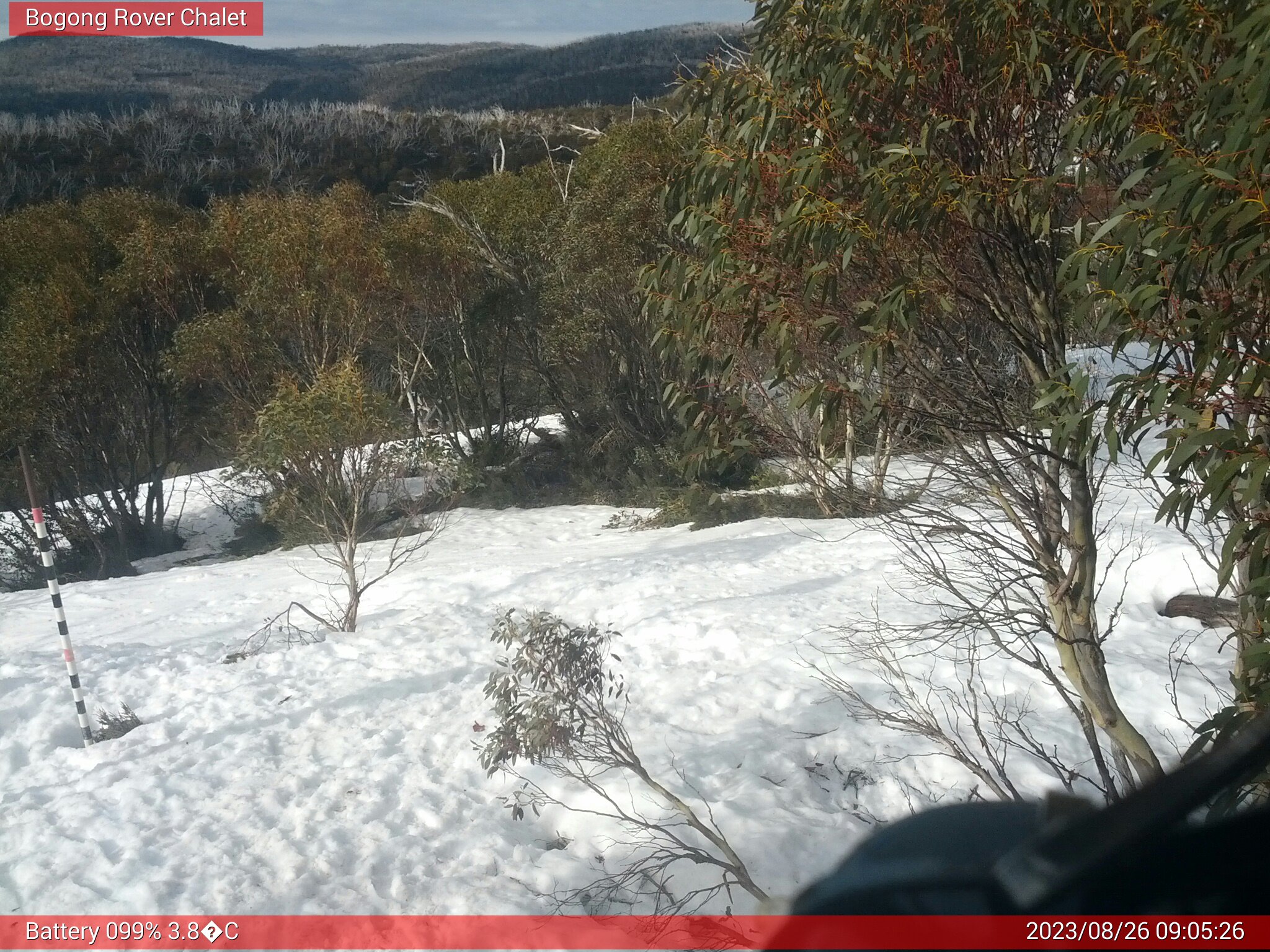 Bogong Web Cam 9:05am Saturday 26th of August 2023