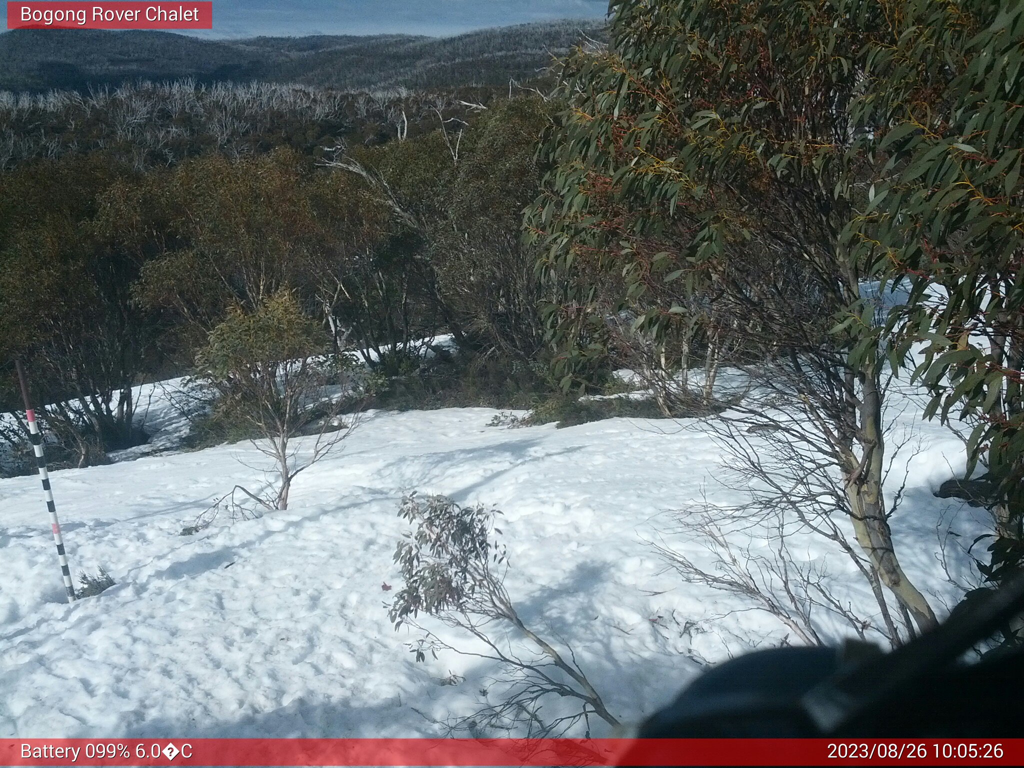 Bogong Web Cam 10:05am Saturday 26th of August 2023