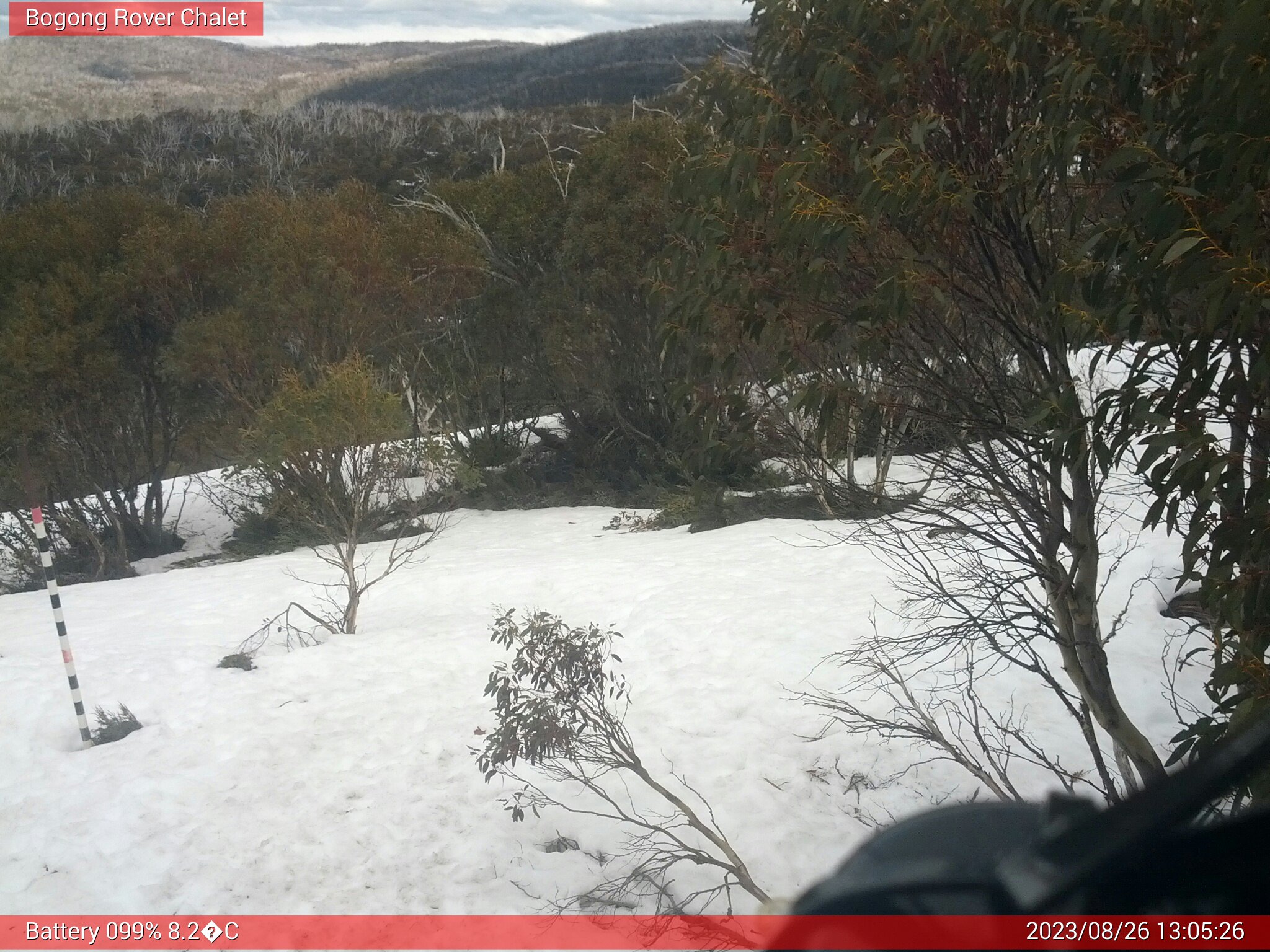 Bogong Web Cam 1:05pm Saturday 26th of August 2023