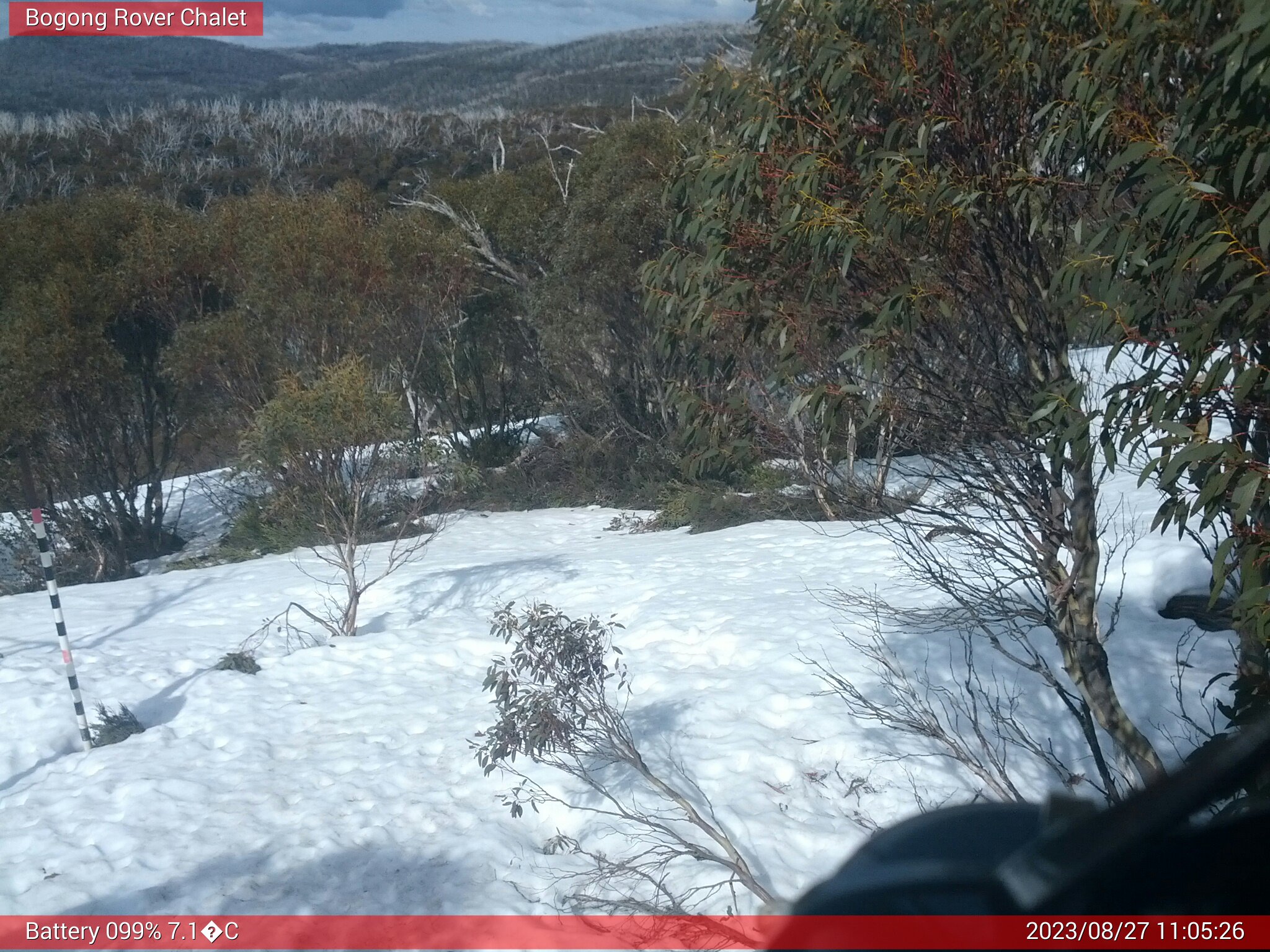 Bogong Web Cam 11:05am Sunday 27th of August 2023