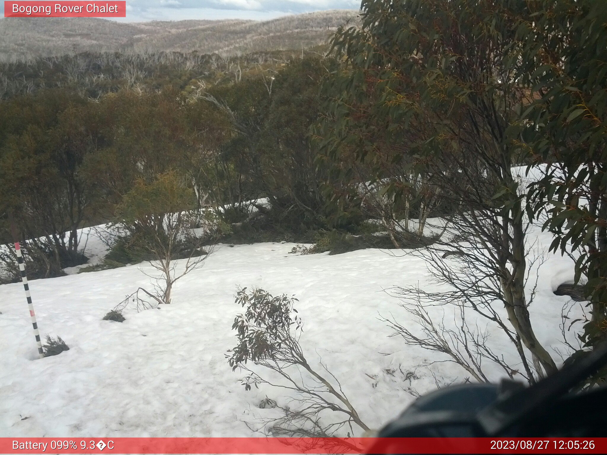 Bogong Web Cam 12:05pm Sunday 27th of August 2023