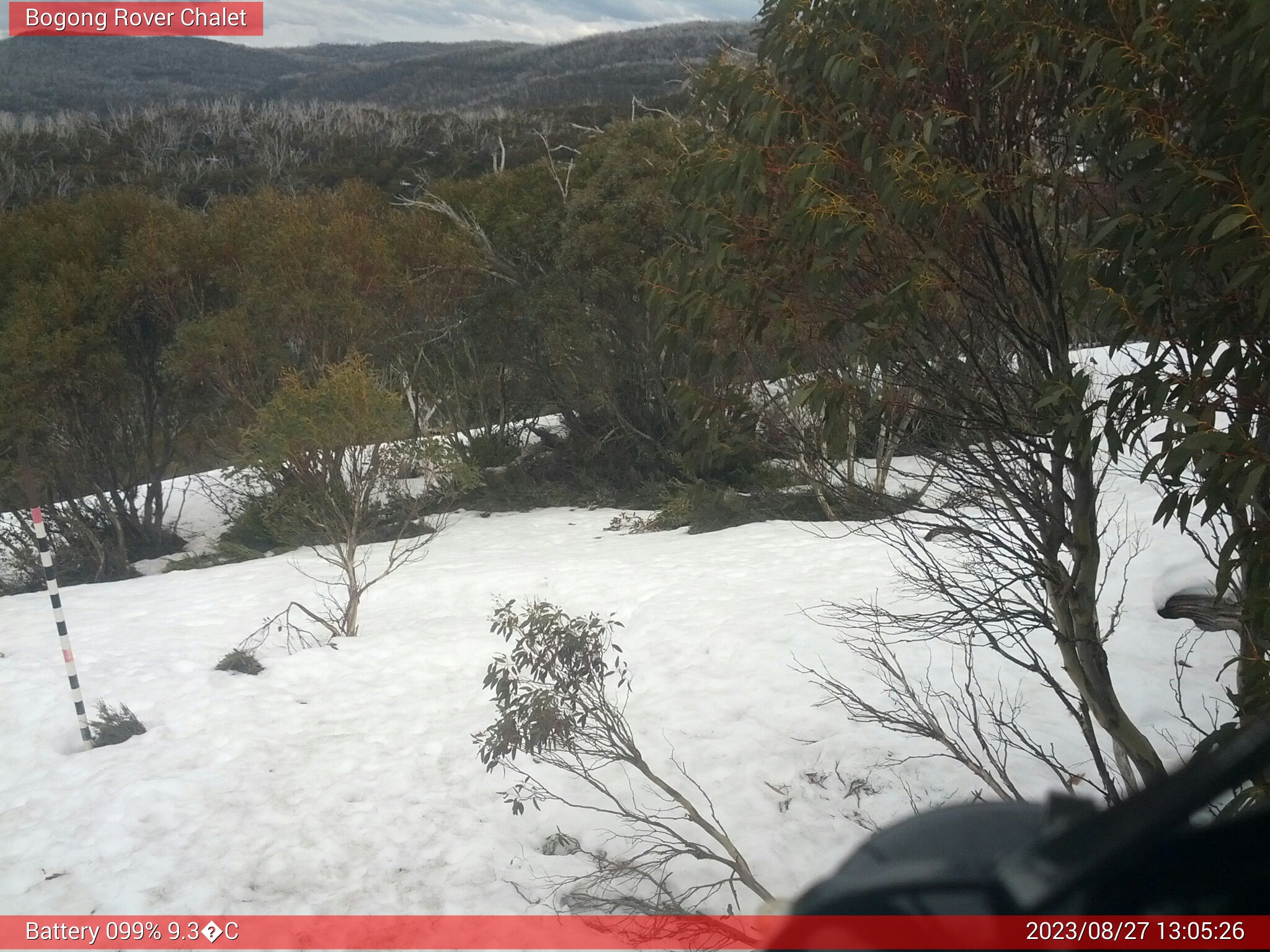 Bogong Web Cam 1:05pm Sunday 27th of August 2023