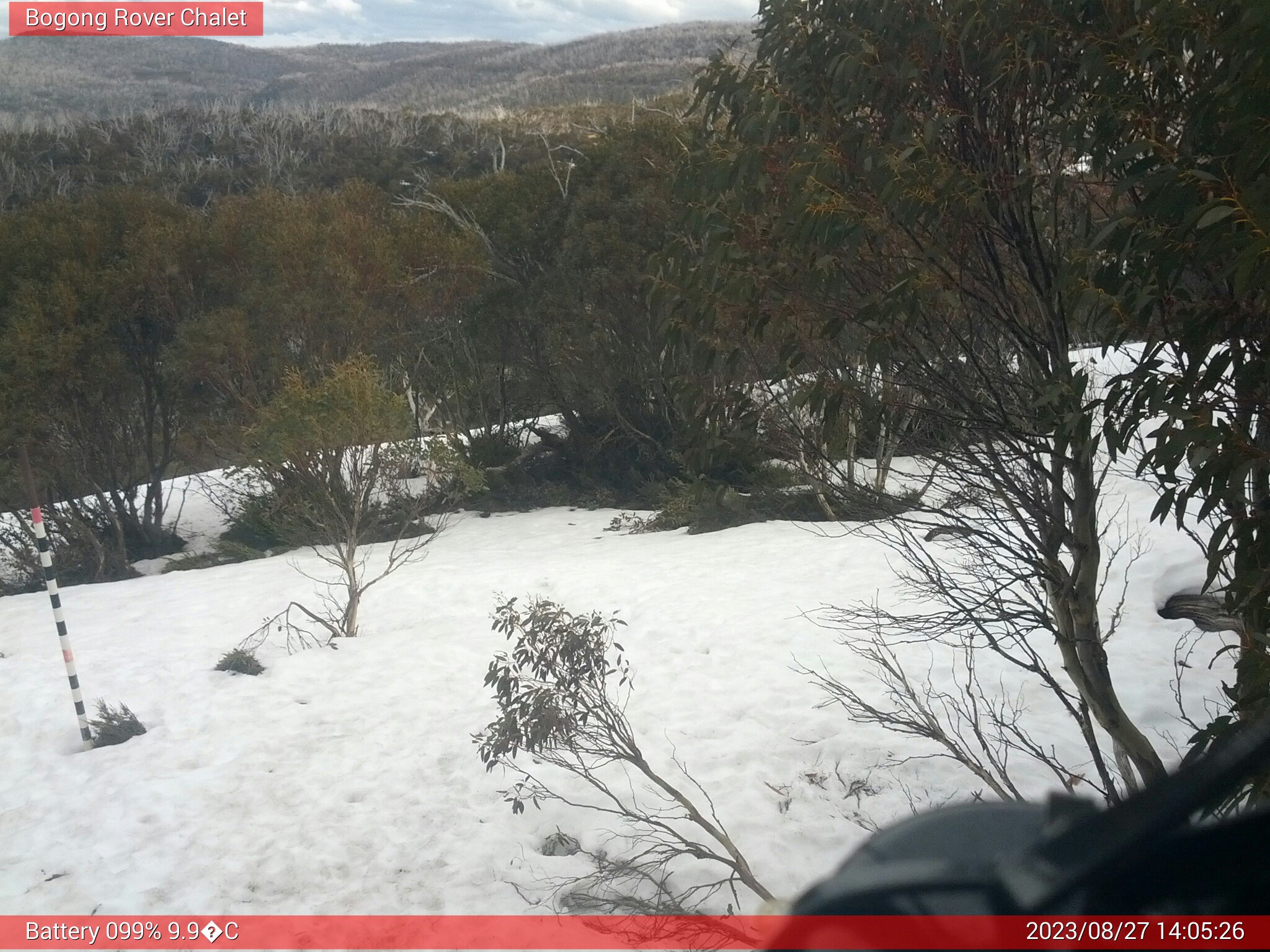 Bogong Web Cam 2:05pm Sunday 27th of August 2023