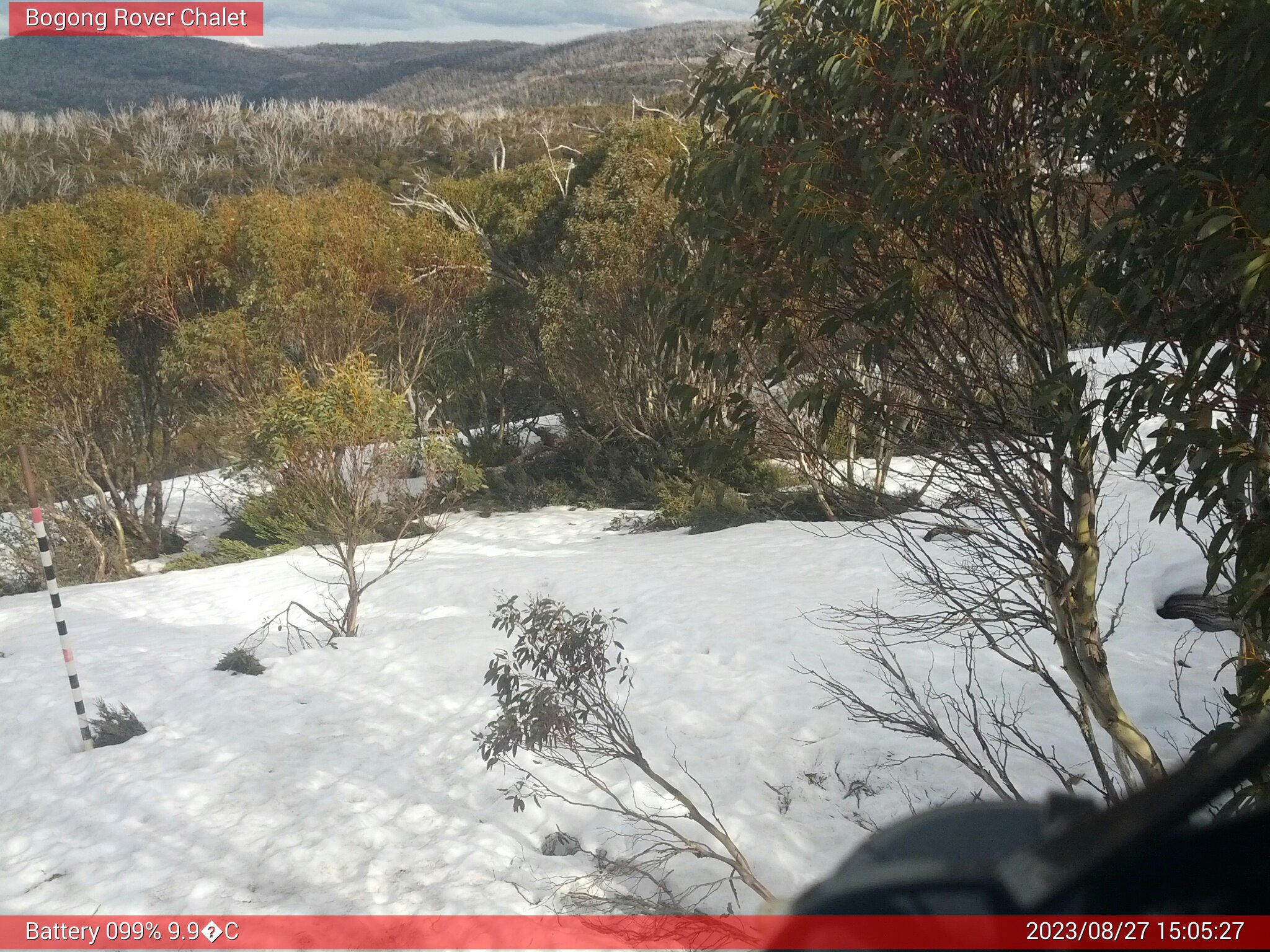 Bogong Web Cam 3:05pm Sunday 27th of August 2023