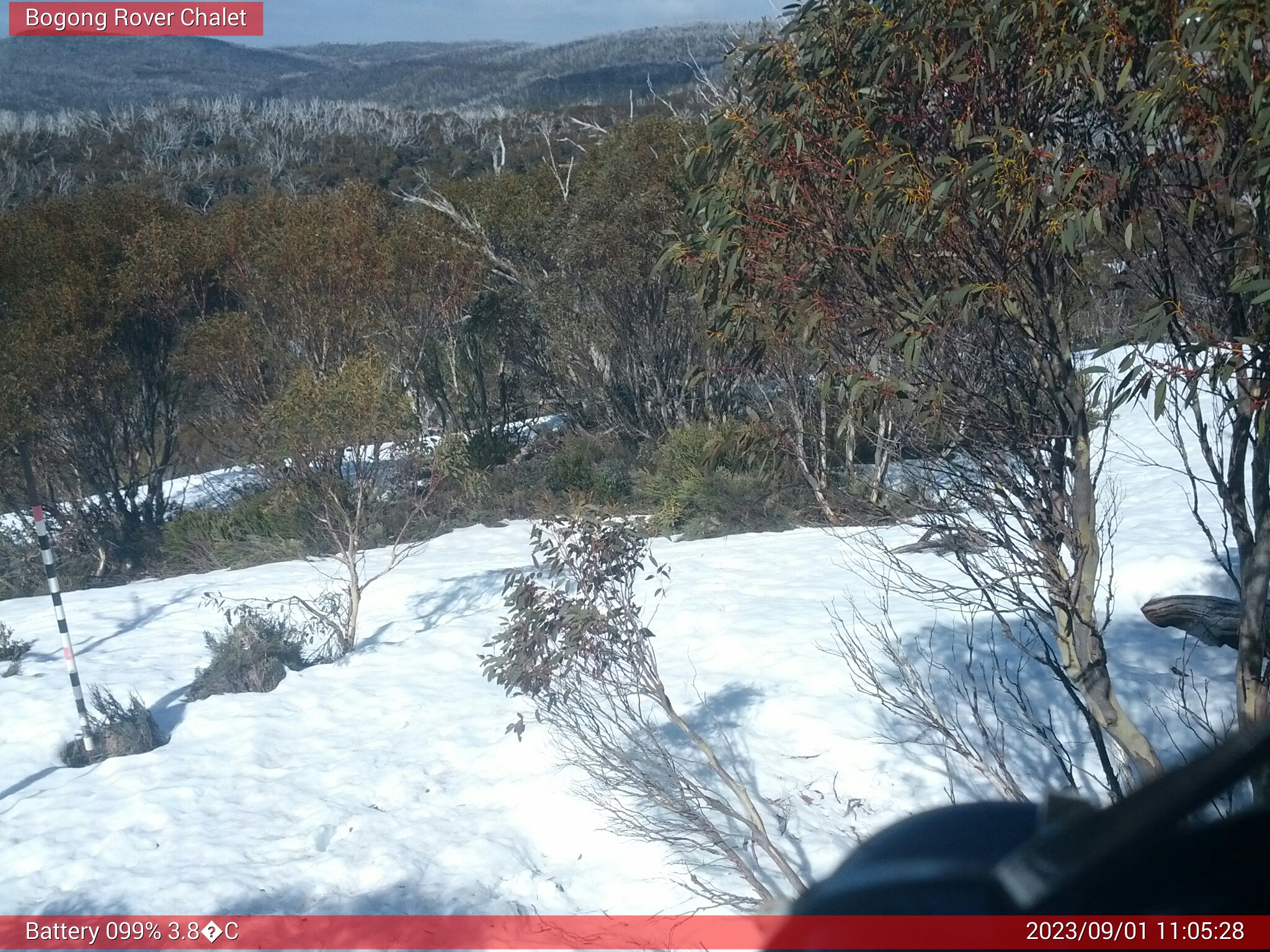 Bogong Web Cam 11:05am Friday 1st of September 2023