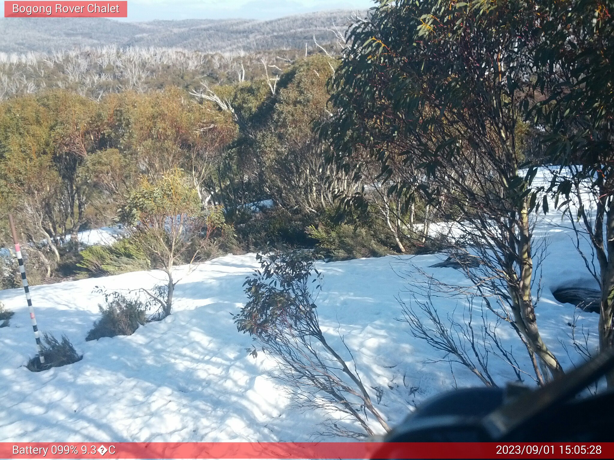 Bogong Web Cam 3:05pm Friday 1st of September 2023