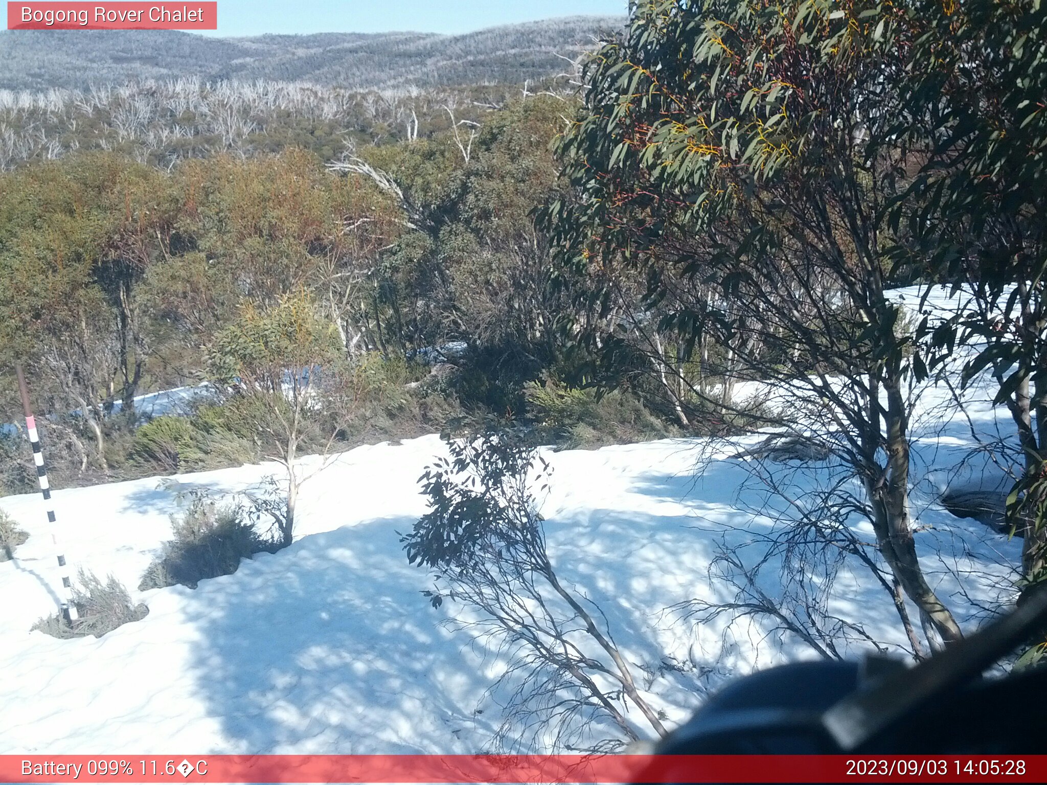 Bogong Web Cam 2:05pm Sunday 3rd of September 2023