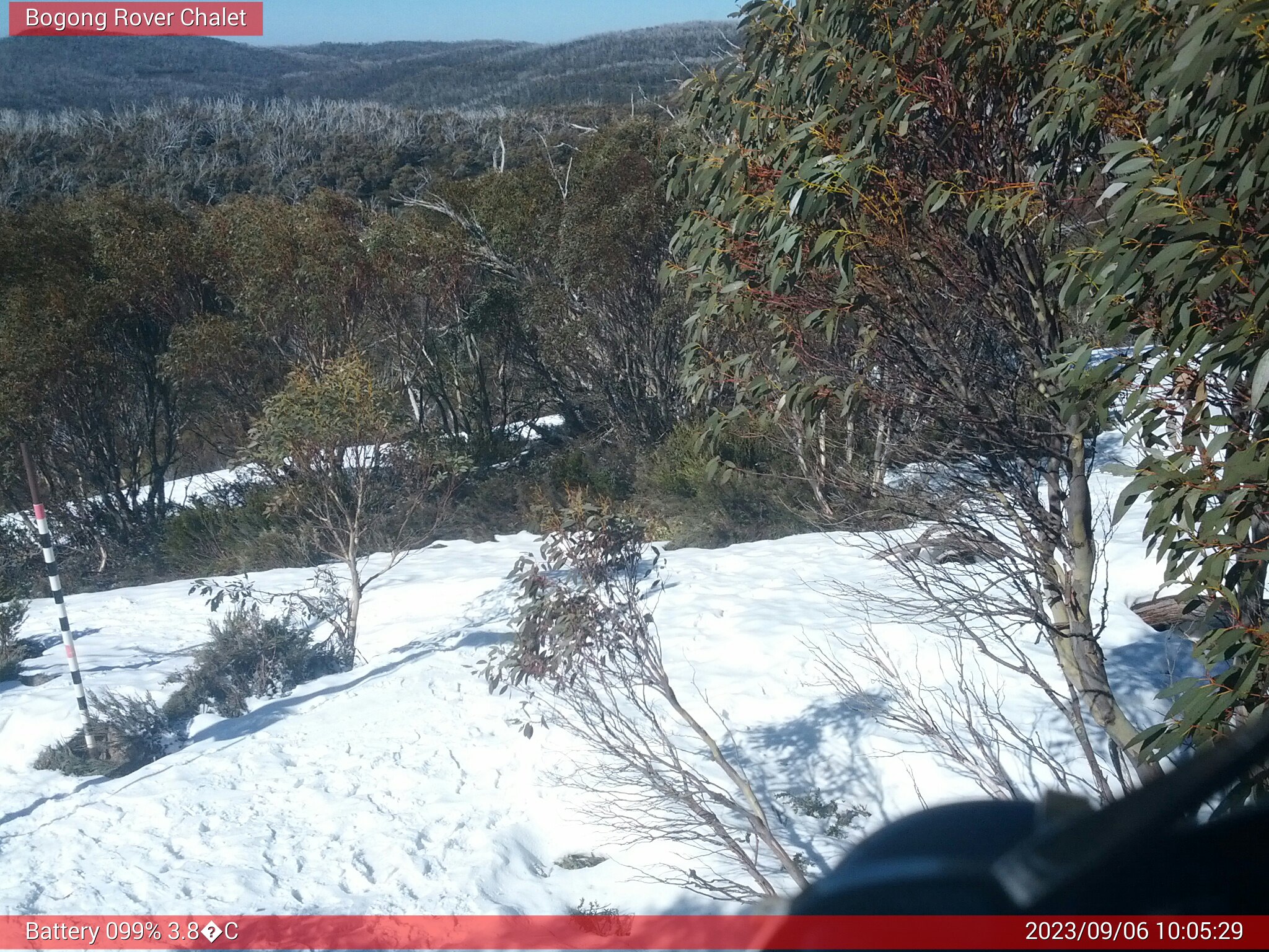 Bogong Web Cam 10:05am Wednesday 6th of September 2023