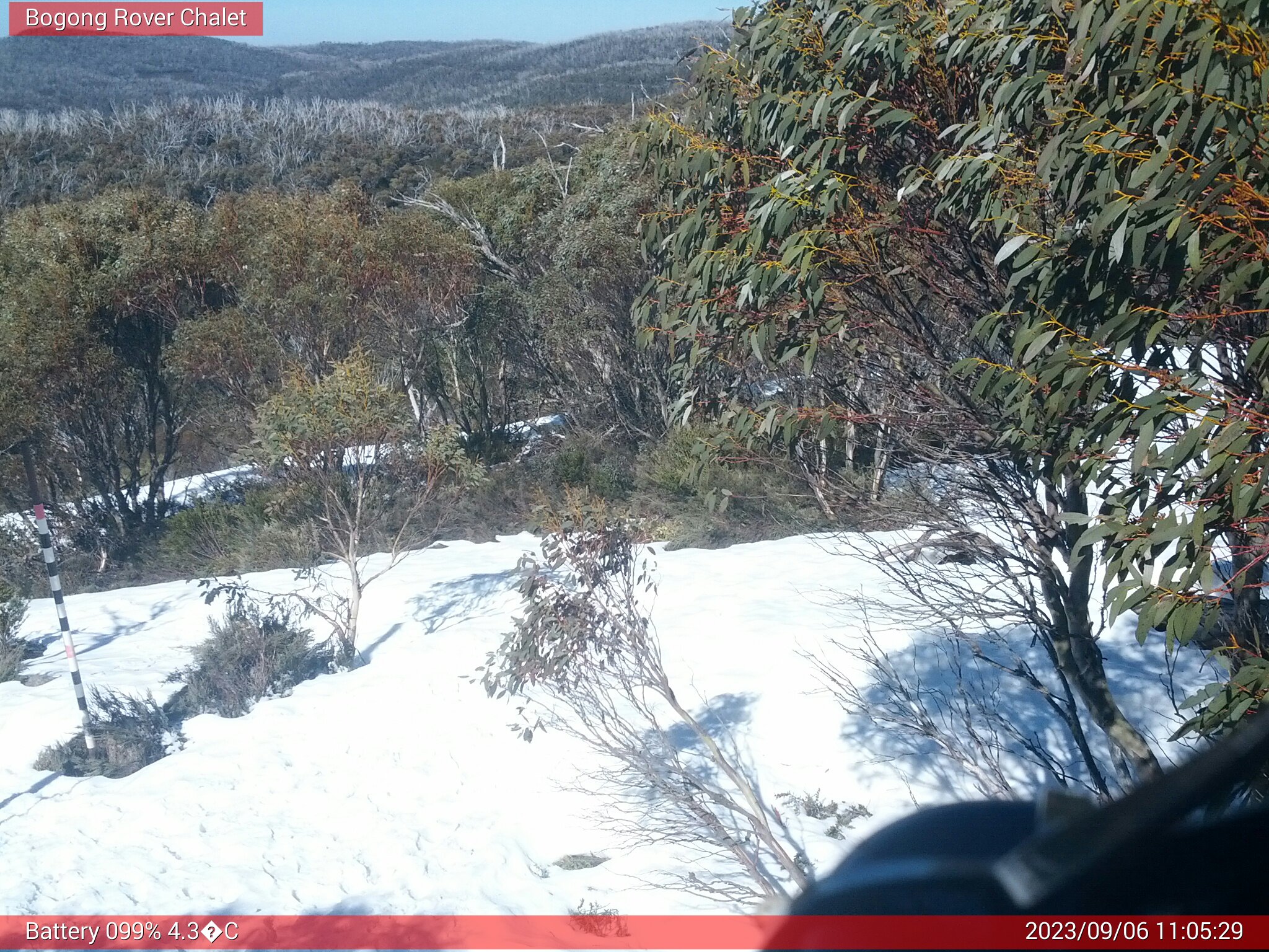 Bogong Web Cam 11:05am Wednesday 6th of September 2023