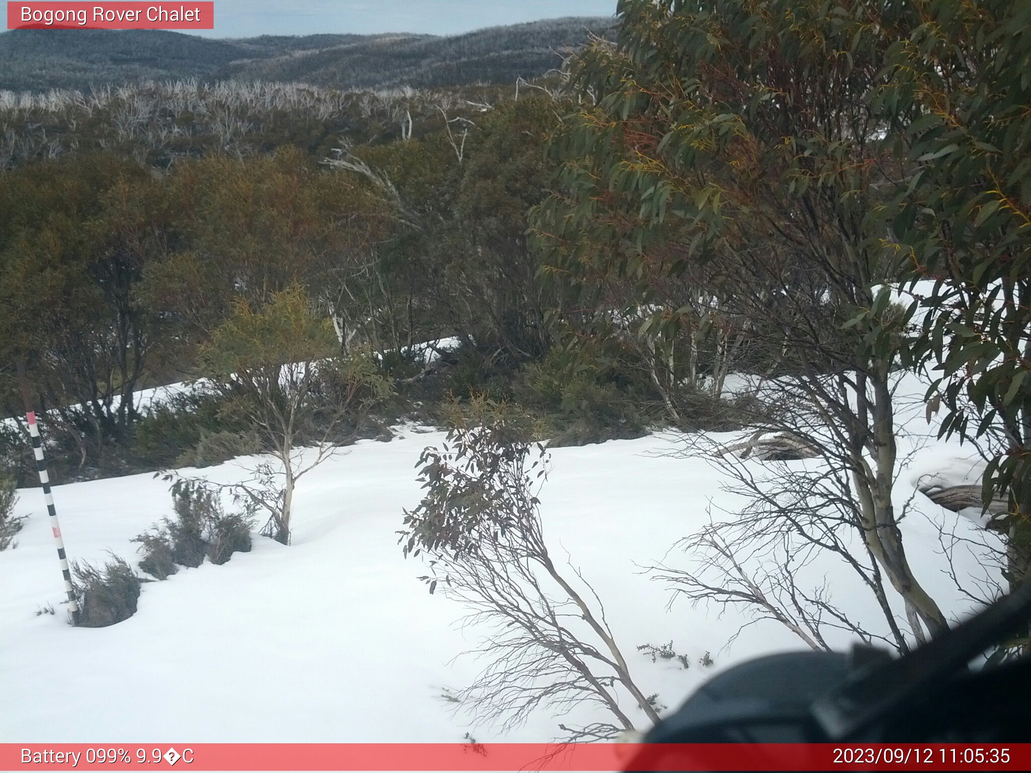 Bogong Web Cam 11:05am Tuesday 12th of September 2023