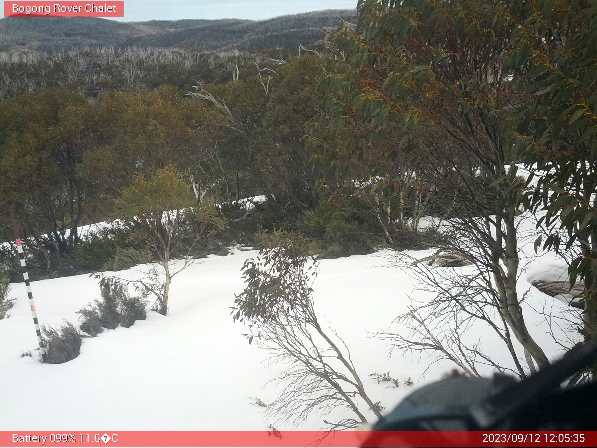 Bogong Web Cam 12:05pm Tuesday 12th of September 2023